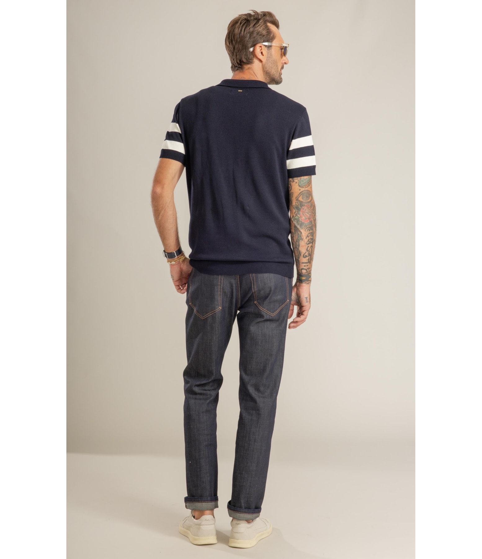 Tricot Polo Copa Modal Mc Dark Navy