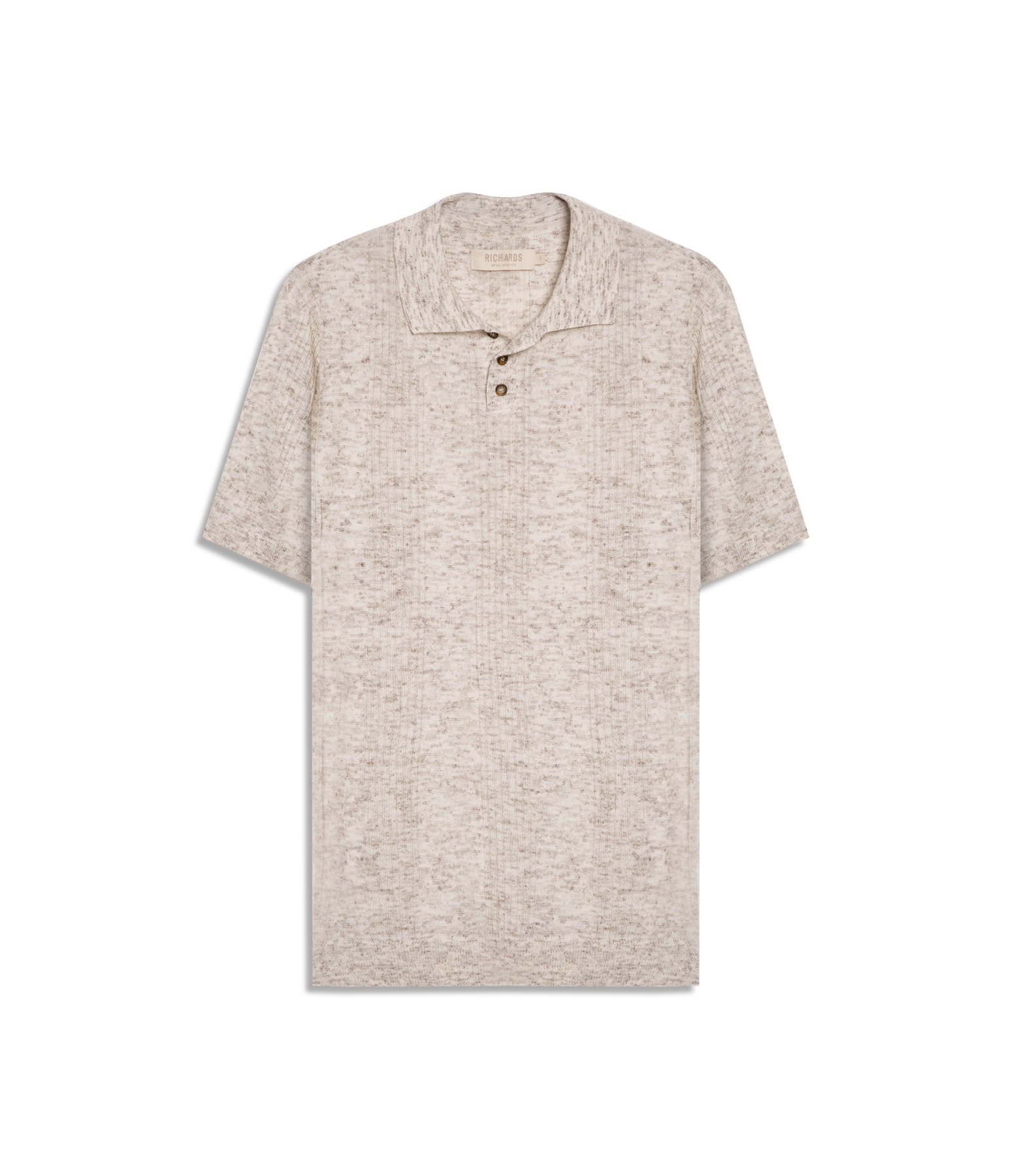 Tricot Polo Evan Mescla Natural