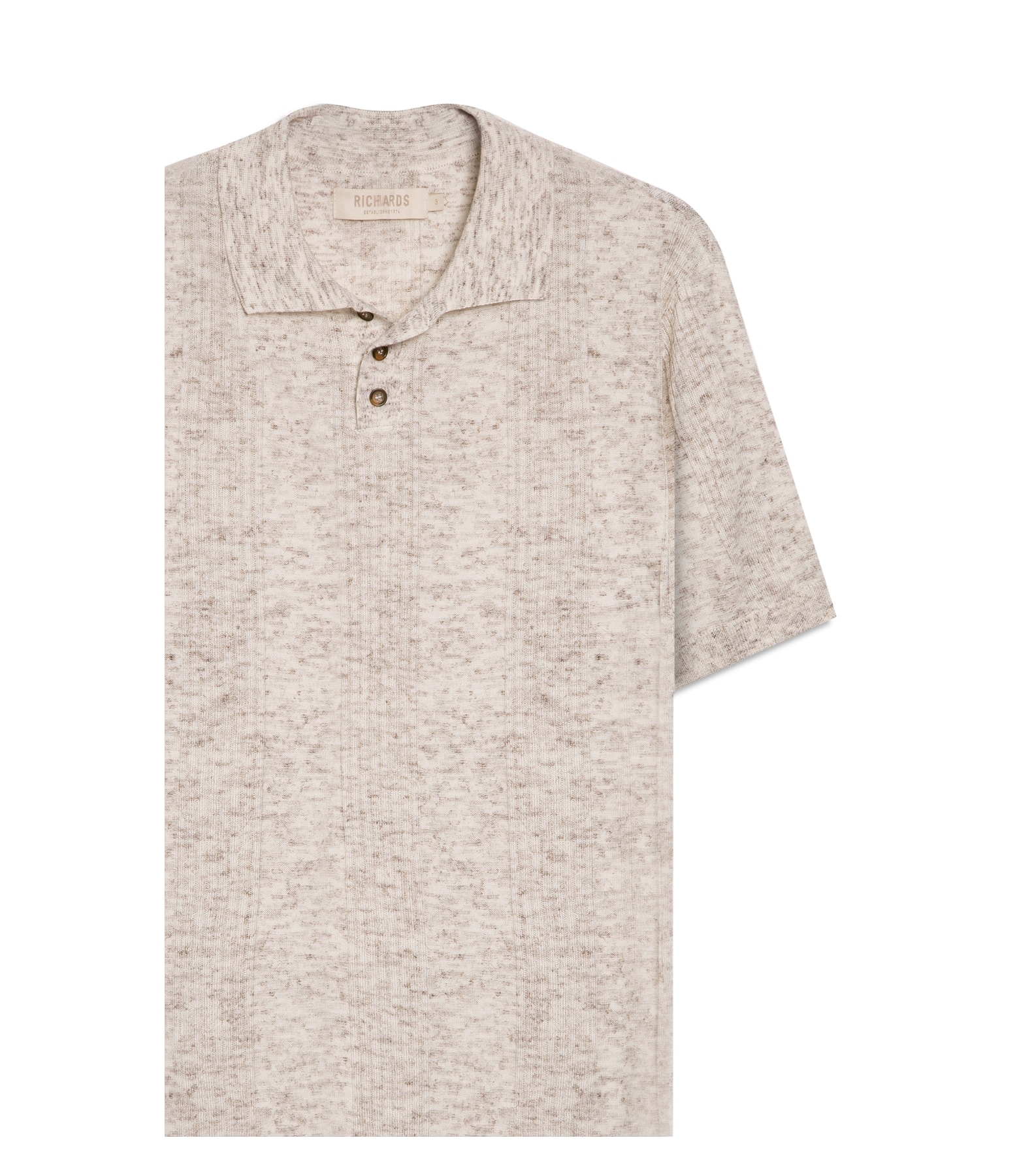Tricot Polo Evan Mescla Natural