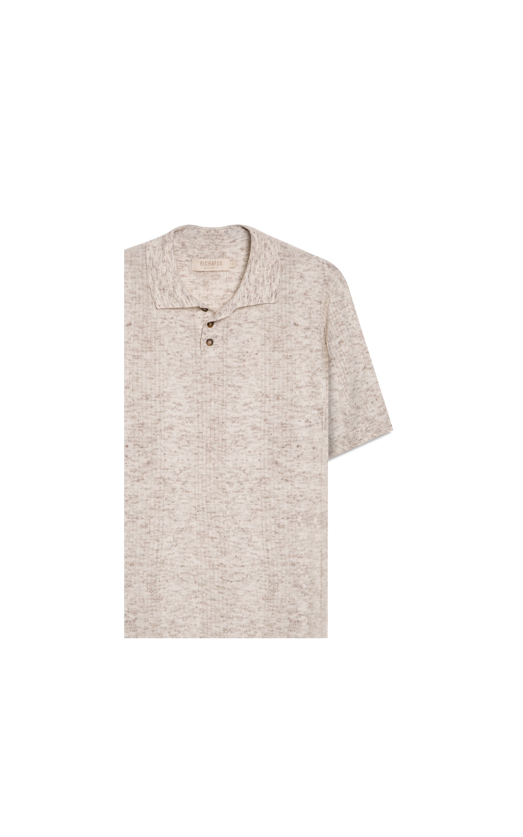 Tricot Polo Evan Mescla Natural