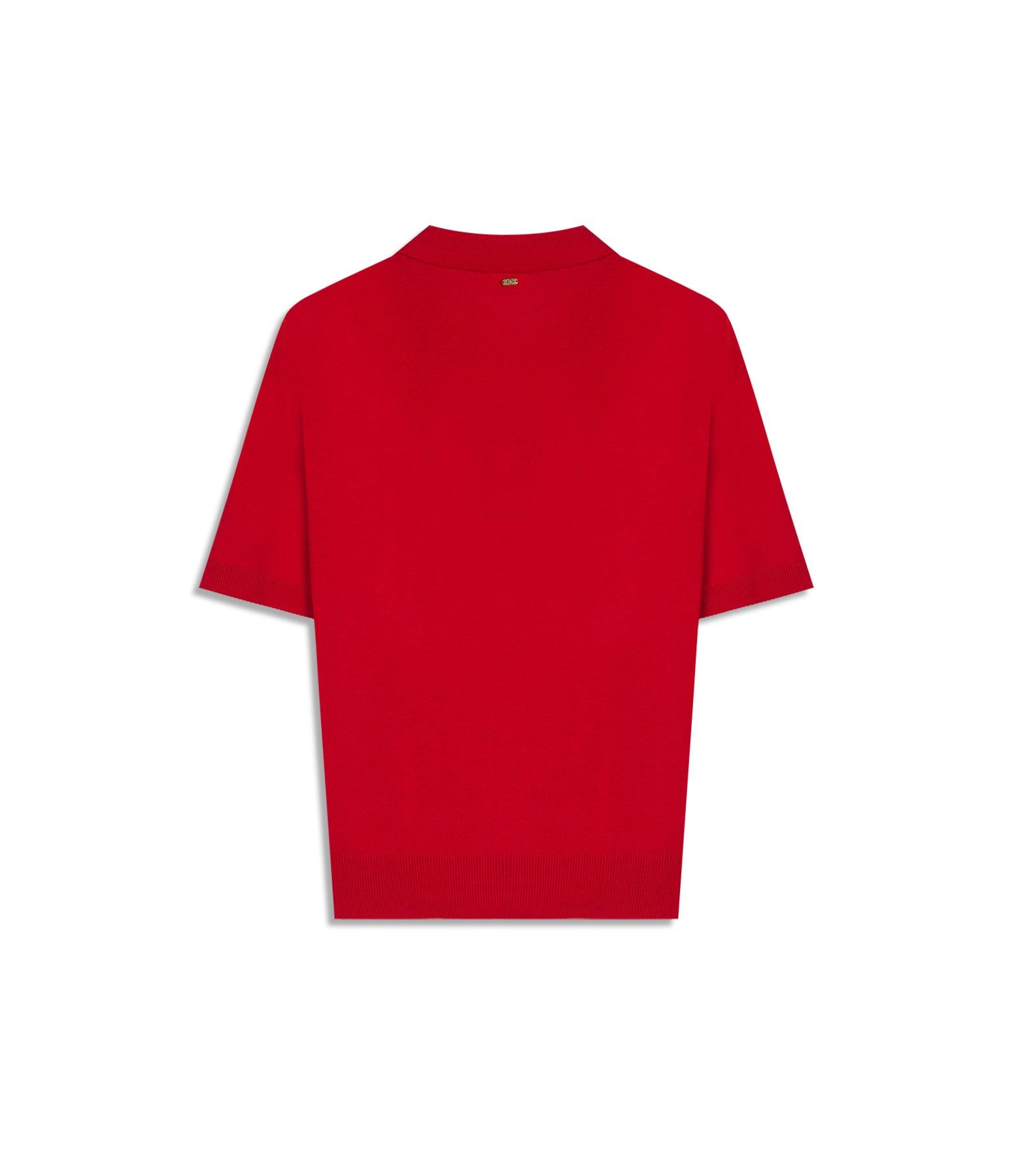 Tricot Polo Greta Modal Mc Vermelho