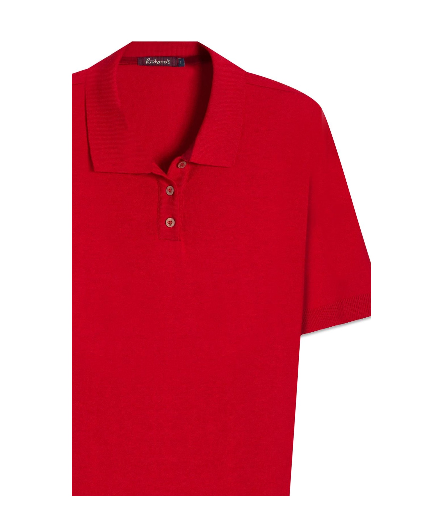 Tricot Polo Greta Modal Mc Vermelho