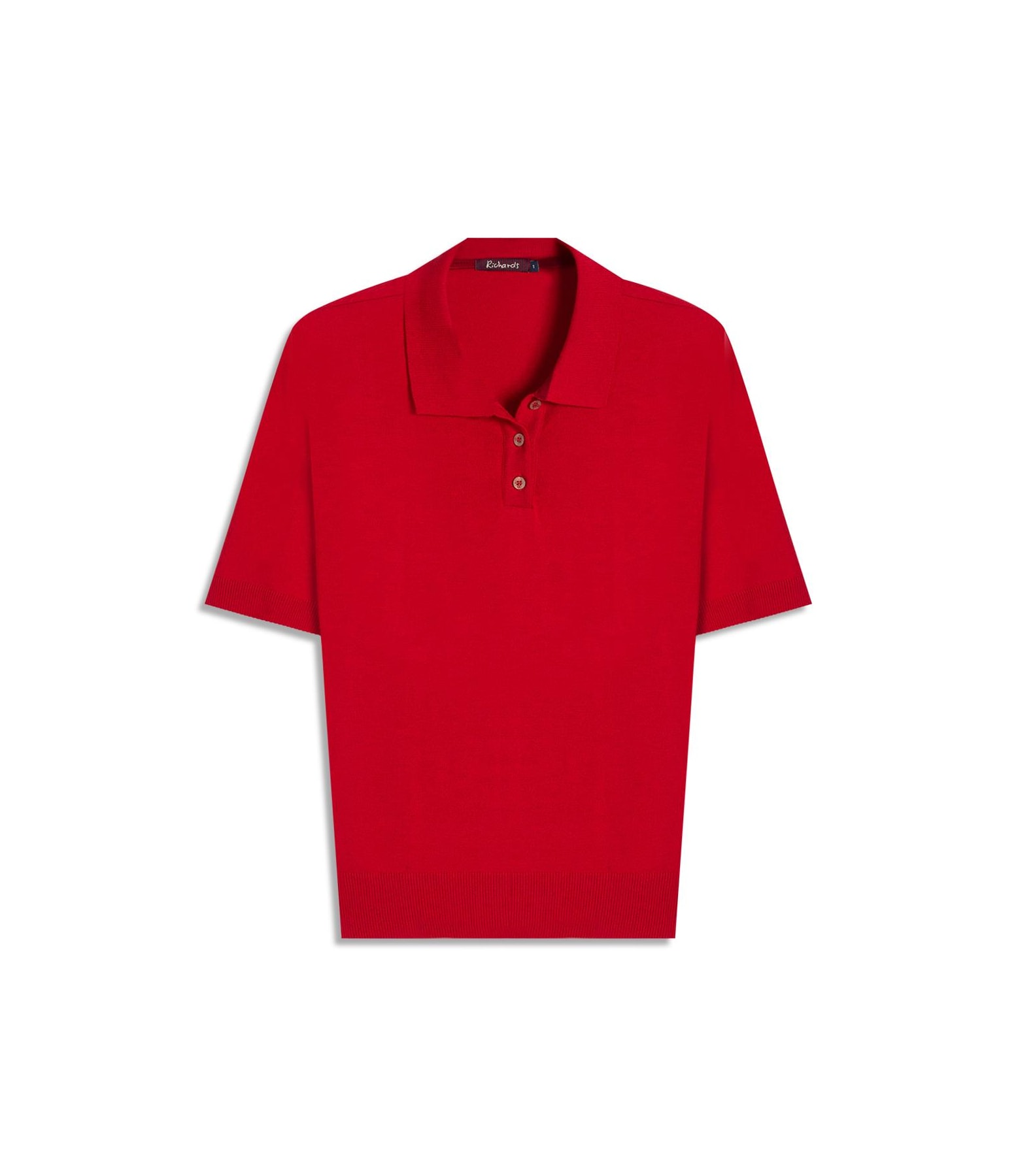 Tricot Polo Greta Modal Mc Vermelho