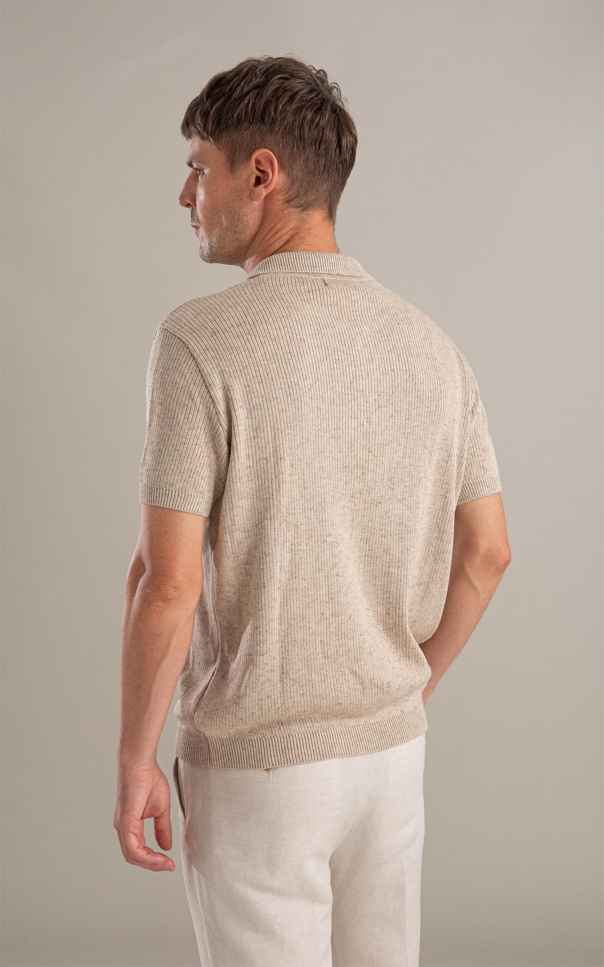 Tricot Polo Gui Mescla Mc Natural