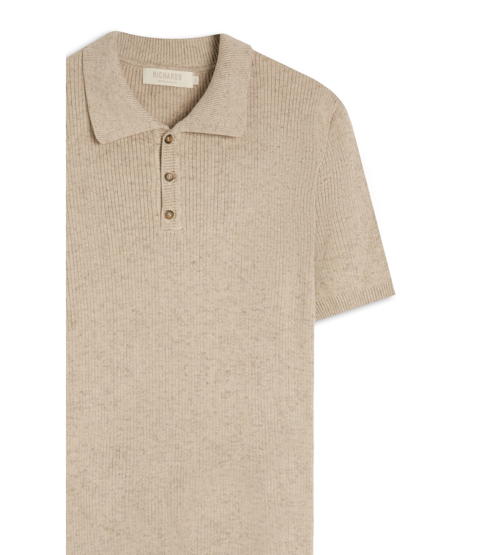 Tricot Polo Gui Mescla Mc Natural
