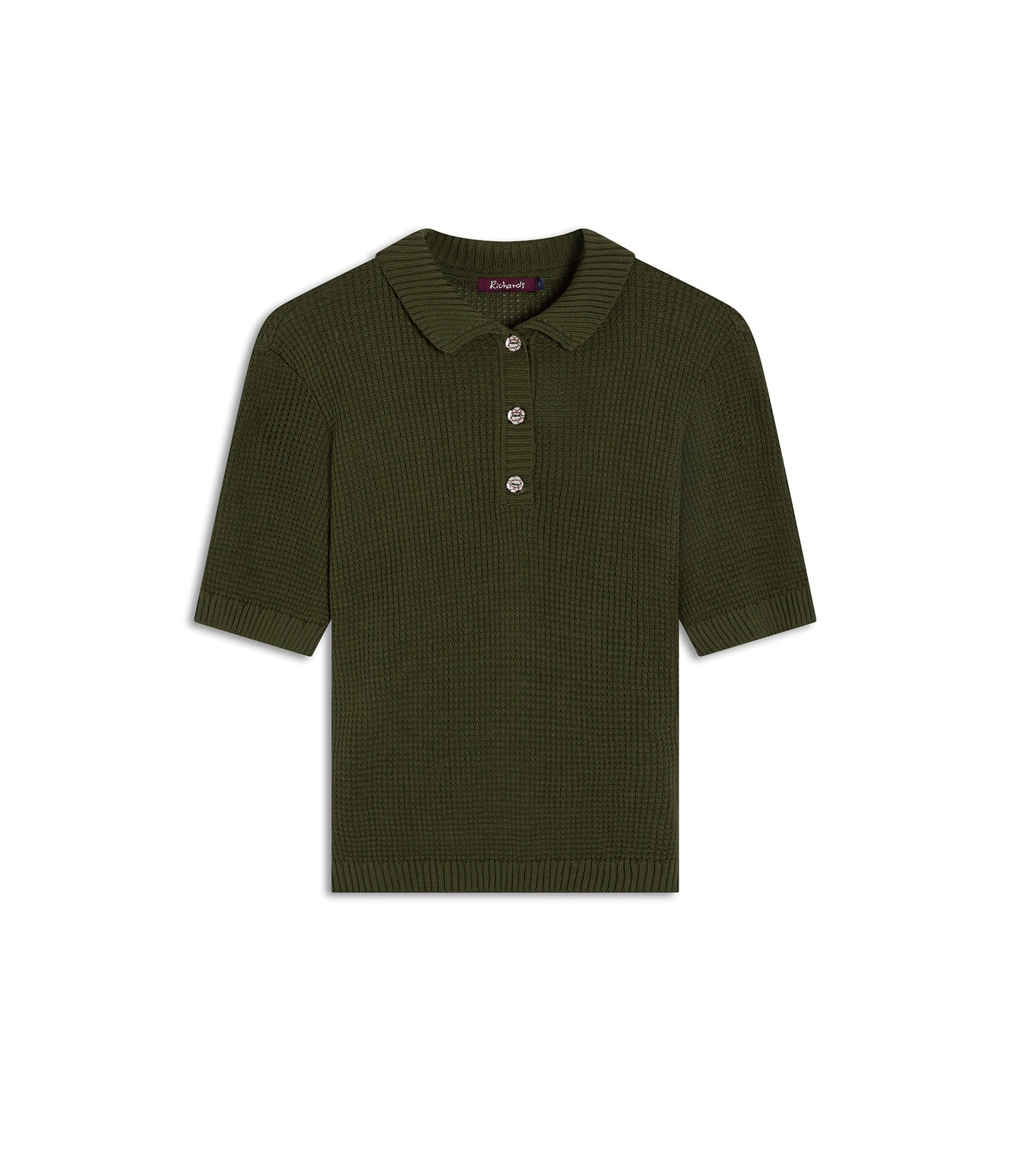 Tricot Polo Haya Techno Verde Militar