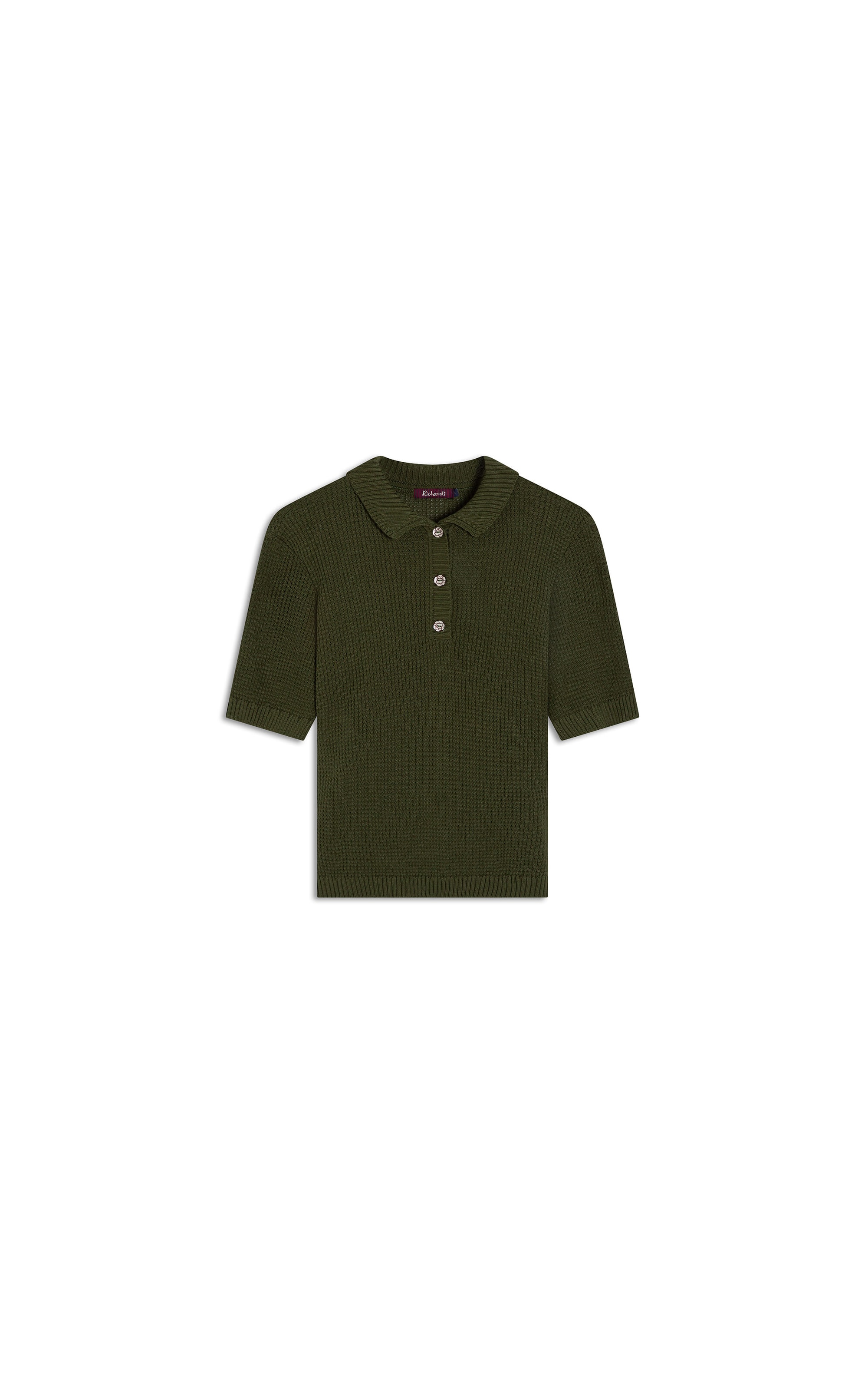 Tricot Polo Haya Techno Verde Militar