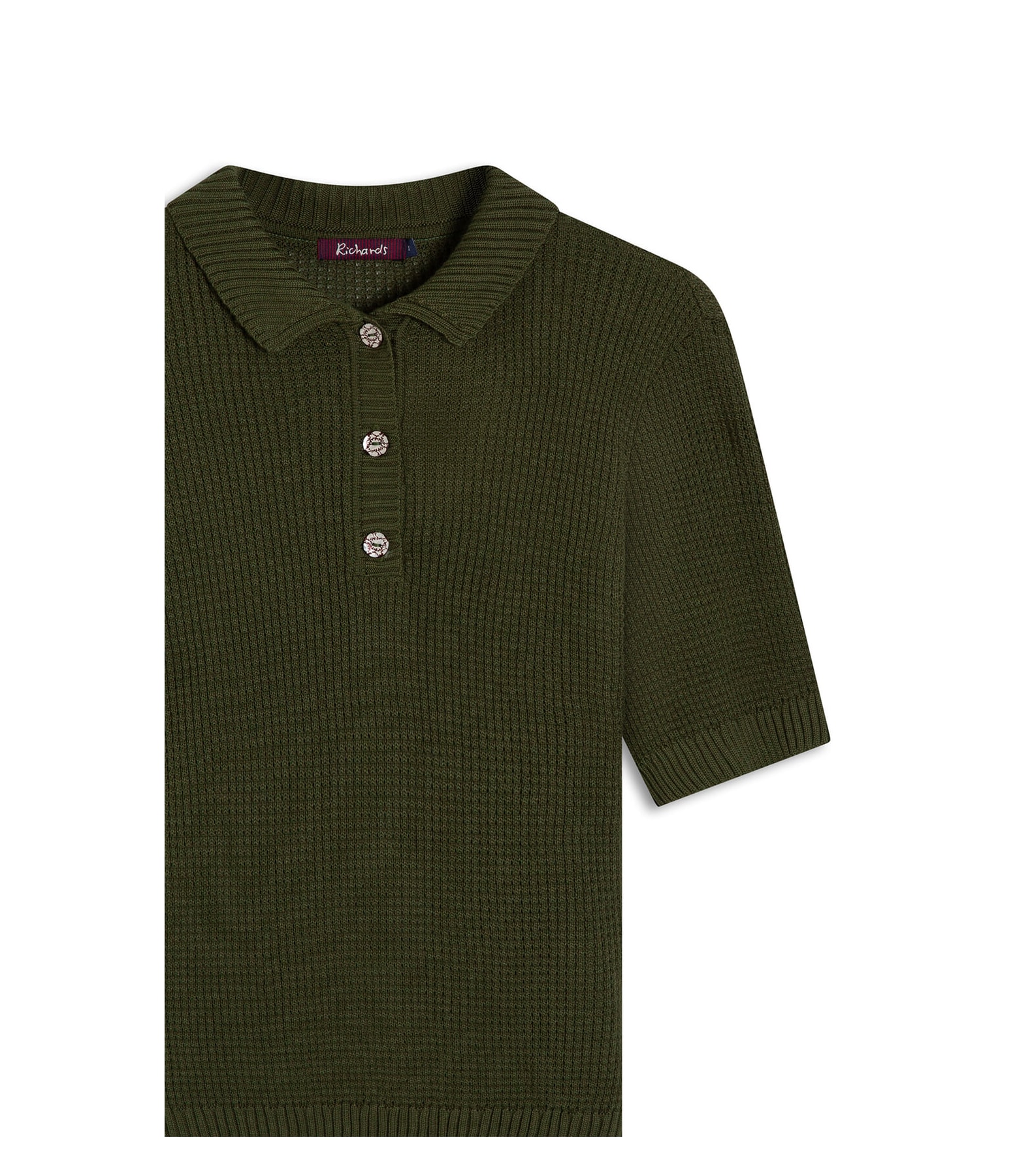 Tricot Polo Haya Techno Verde Militar