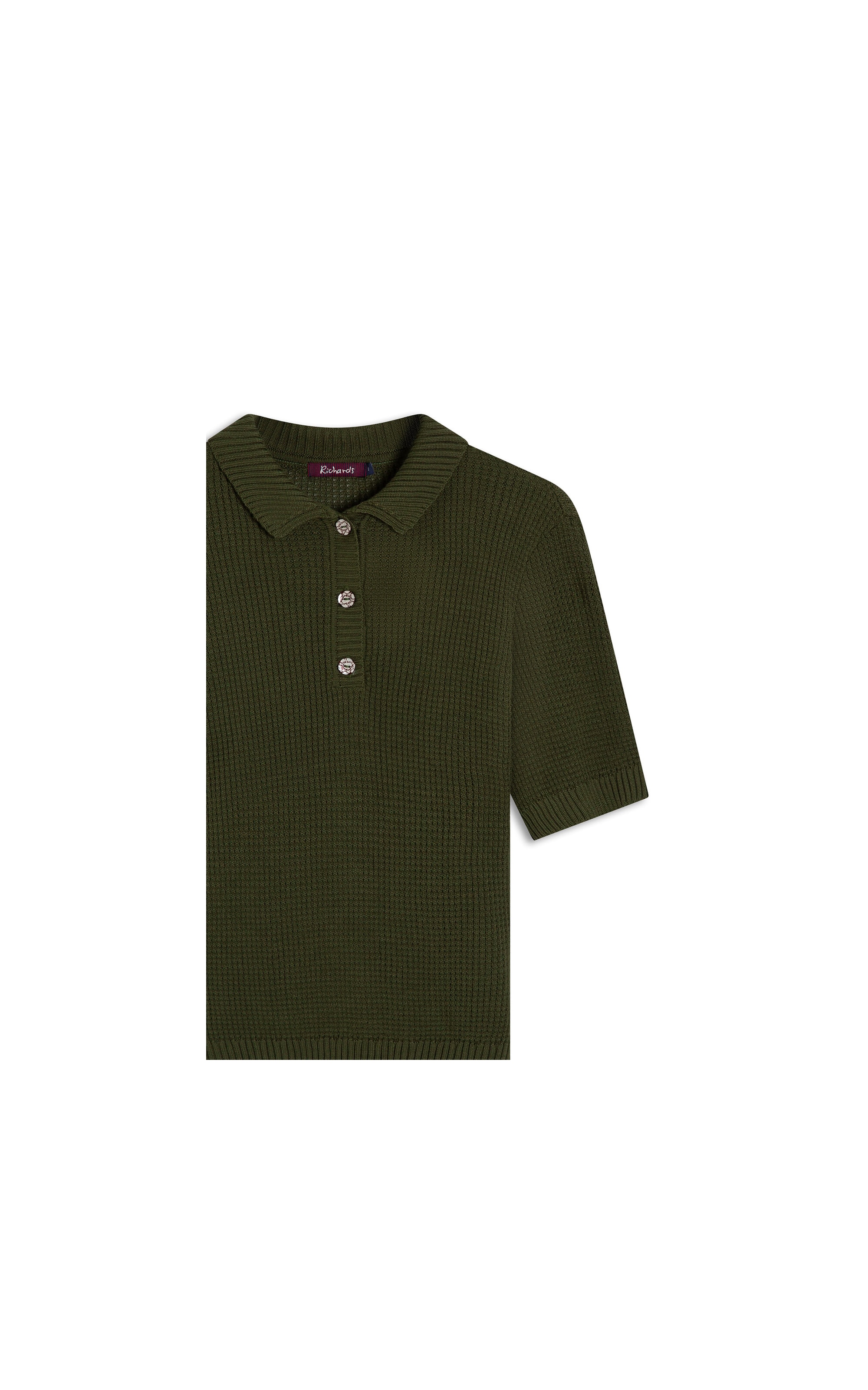 Tricot Polo Haya Techno Verde Militar