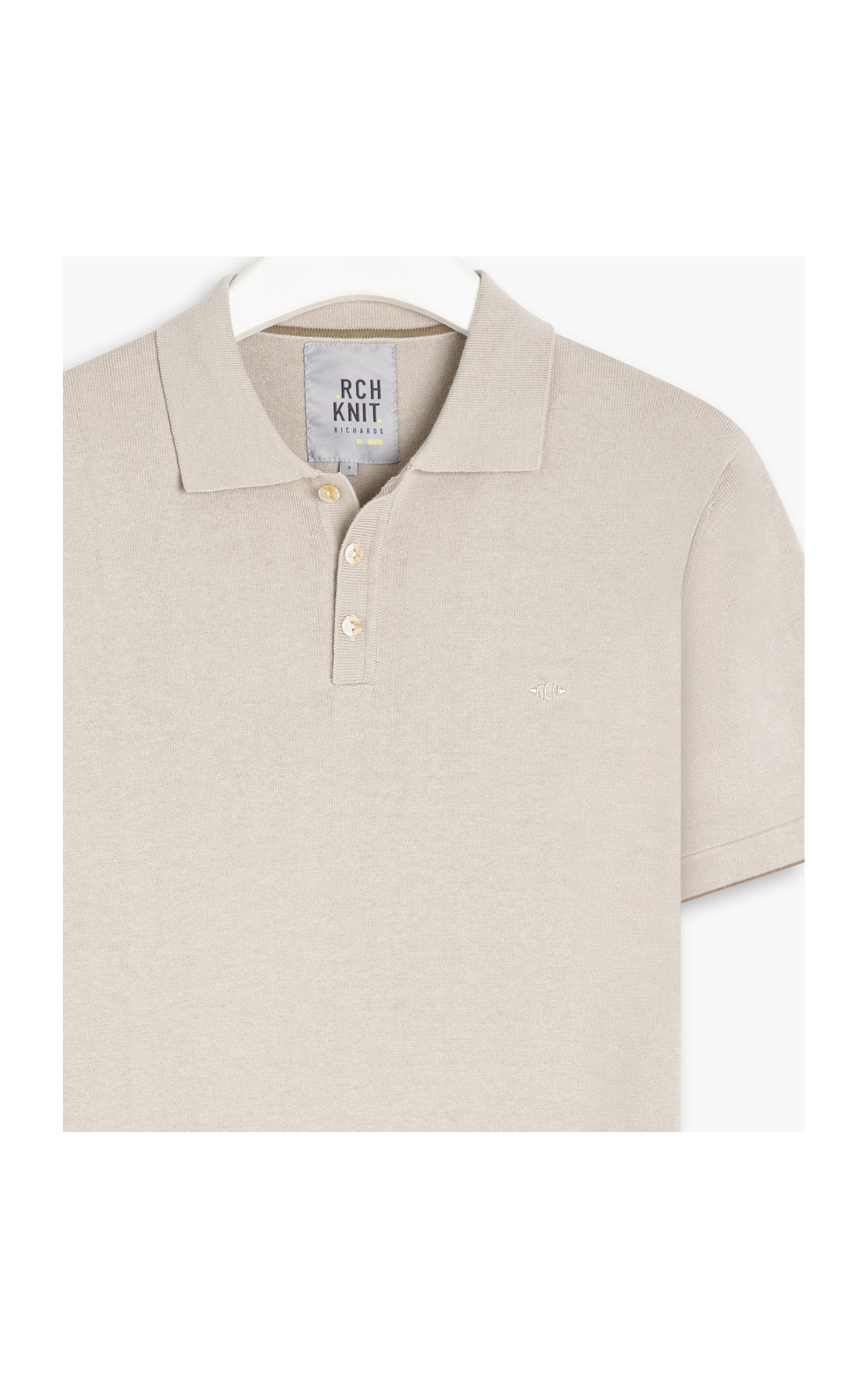 Tricot Polo Henry Prata
