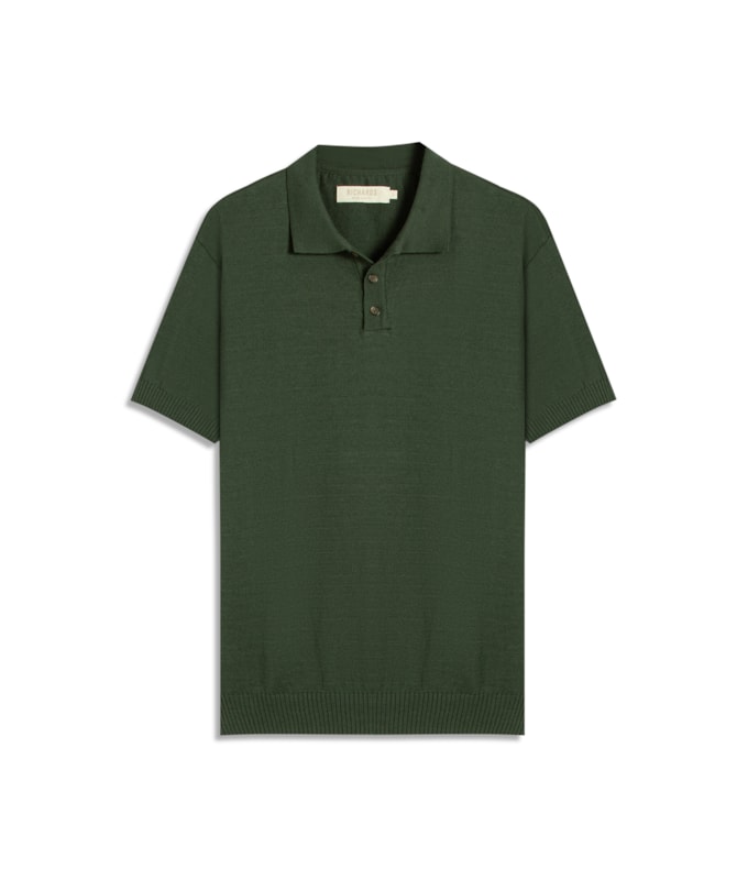 Tricot Polo Ivo Mm Algodão Mc Verde Militar