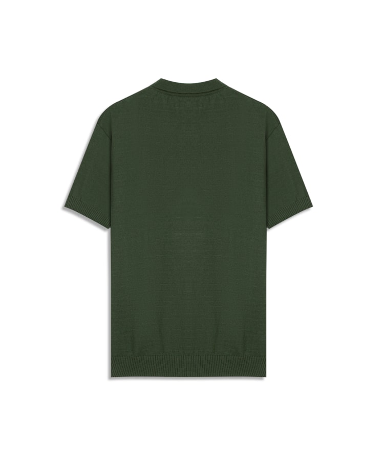 Tricot Polo Ivo Mm Algodão Mc Verde Militar