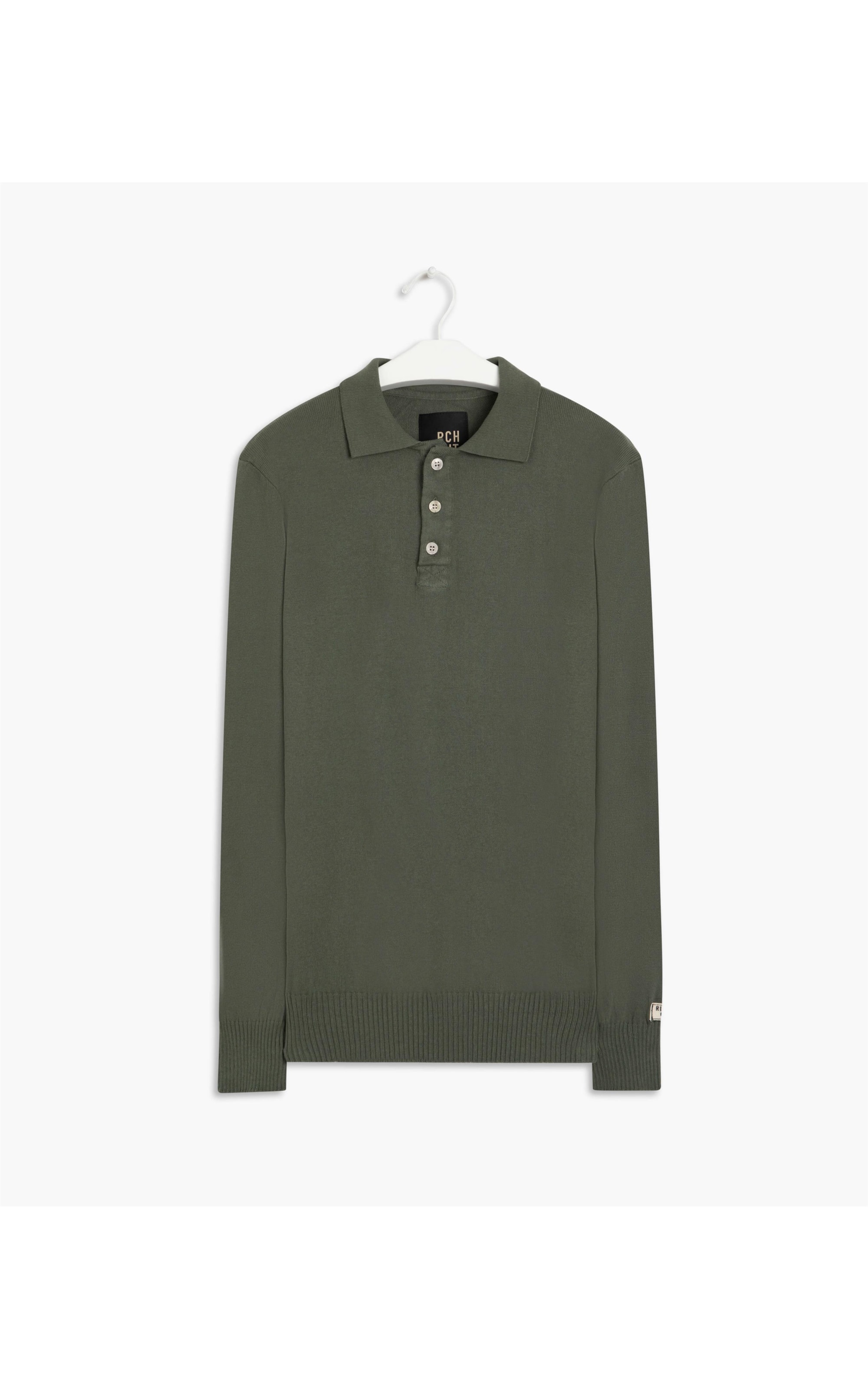  Tricot Polo Julio Verde Militar