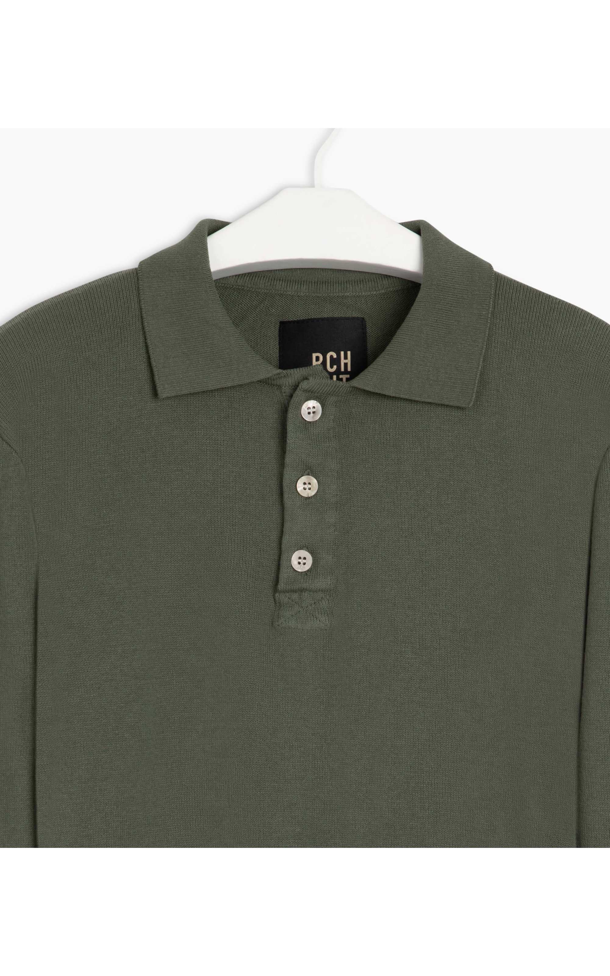  Tricot Polo Julio Verde Militar