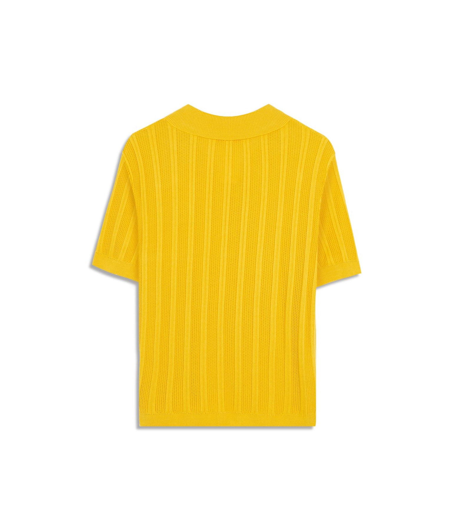 Tricot Polo Lya Listrado Amarelo