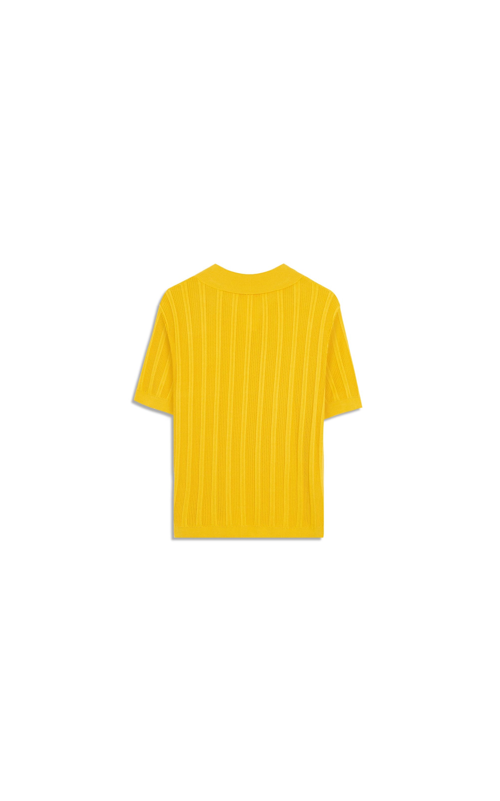 Tricot Polo Lya Listrado Amarelo