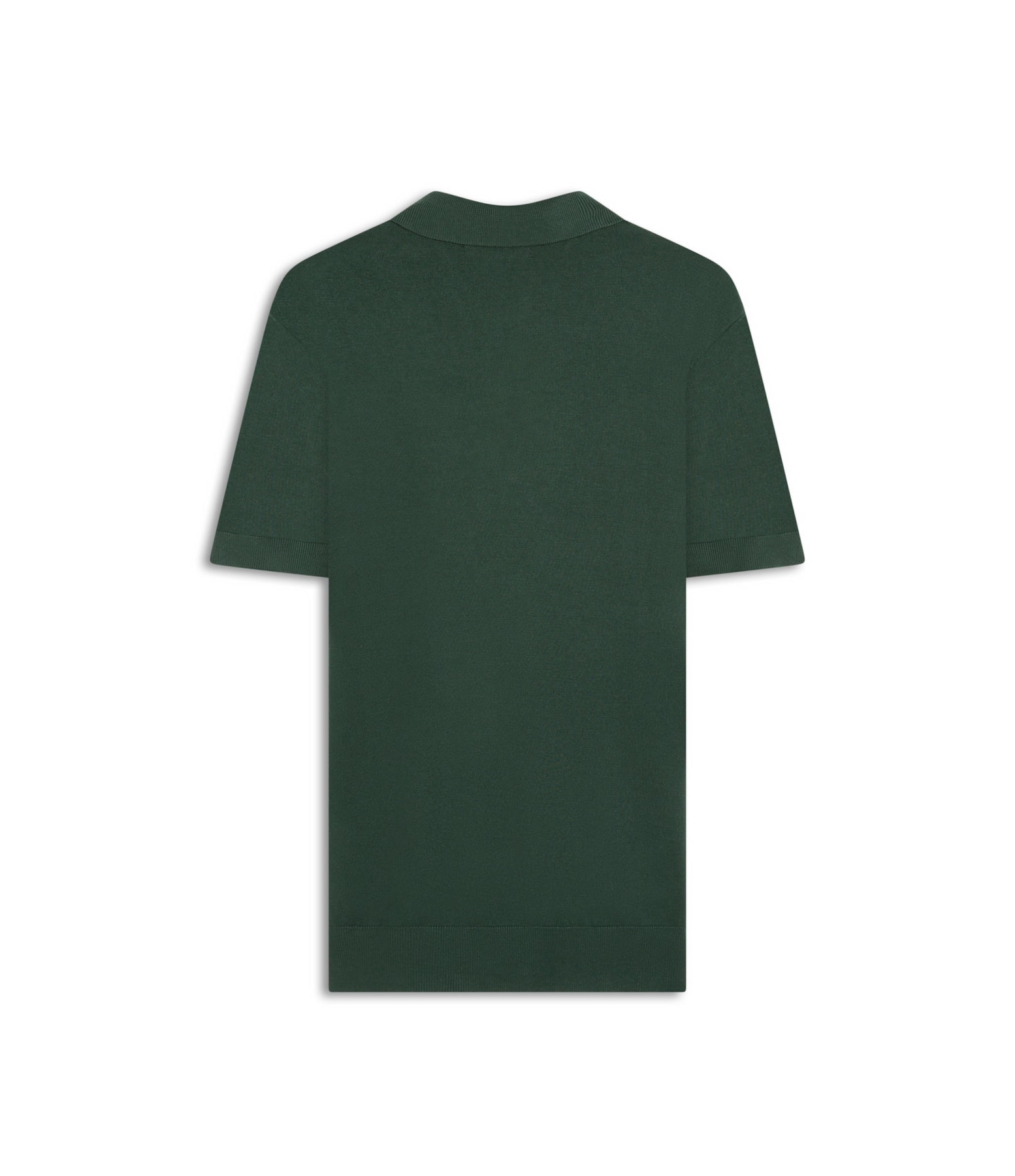 Tricot Polo Manga Curta Verde Escuro