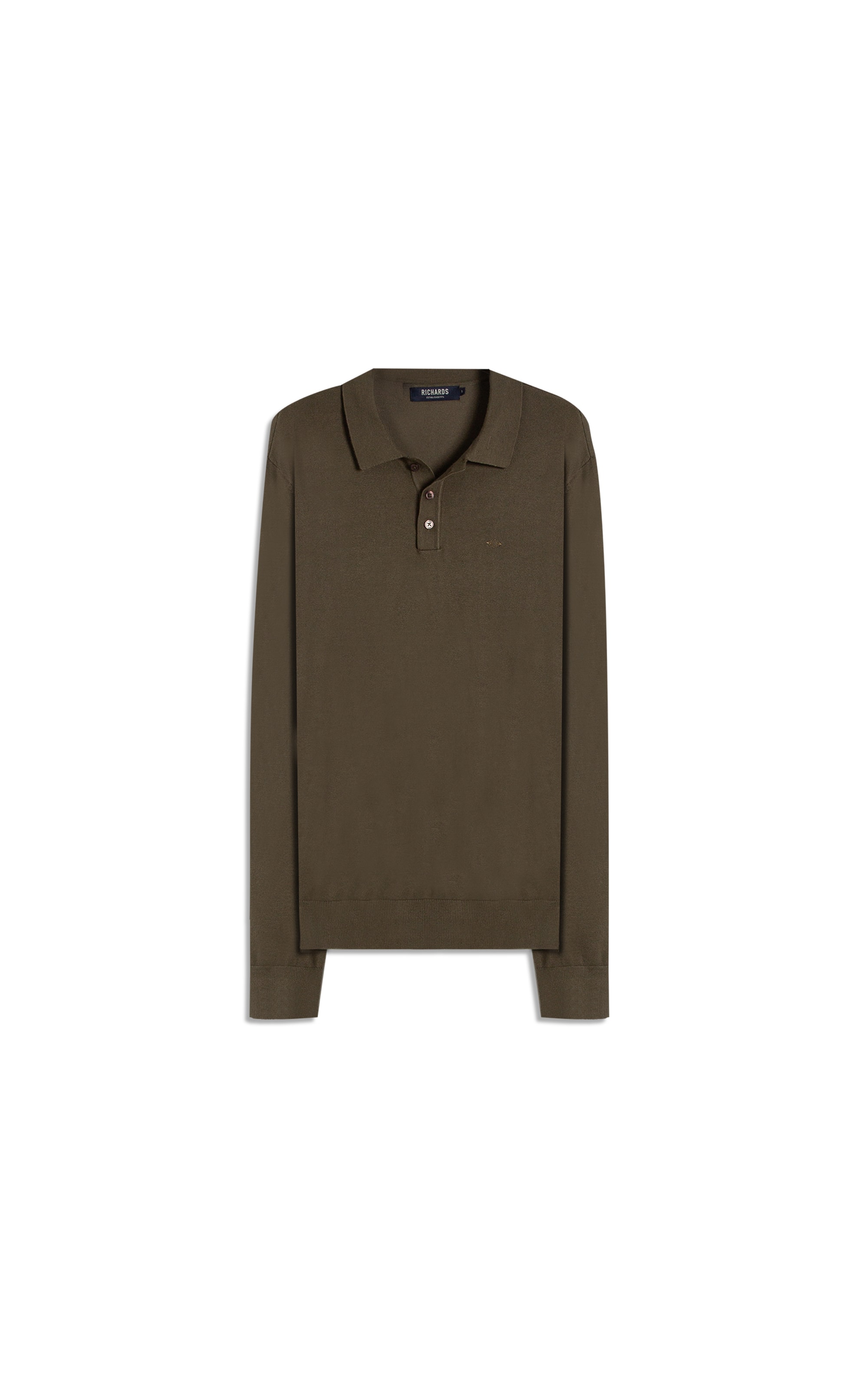 Tricot Polo Manga Longa Castor