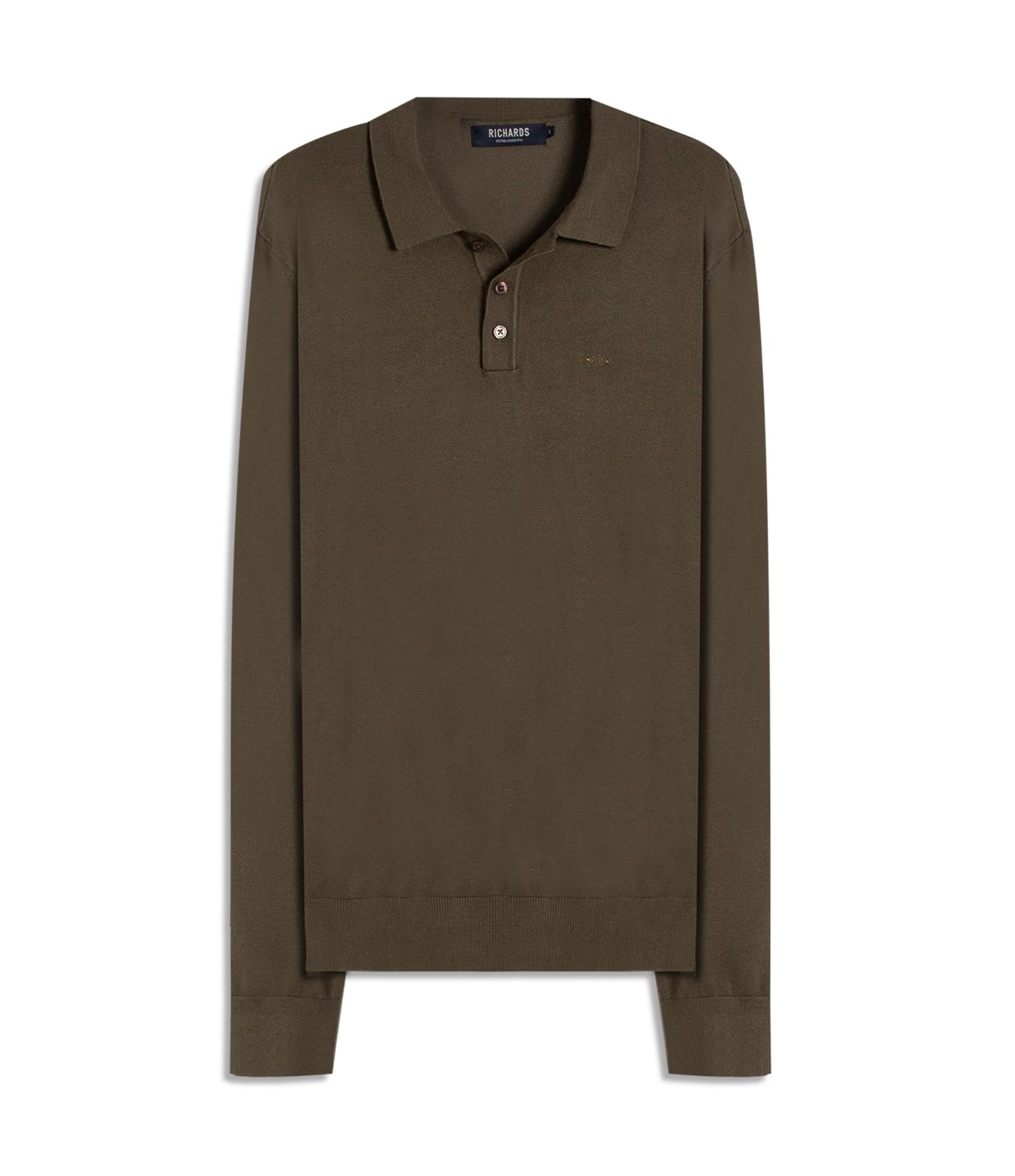 Tricot Polo Manga Longa Castor