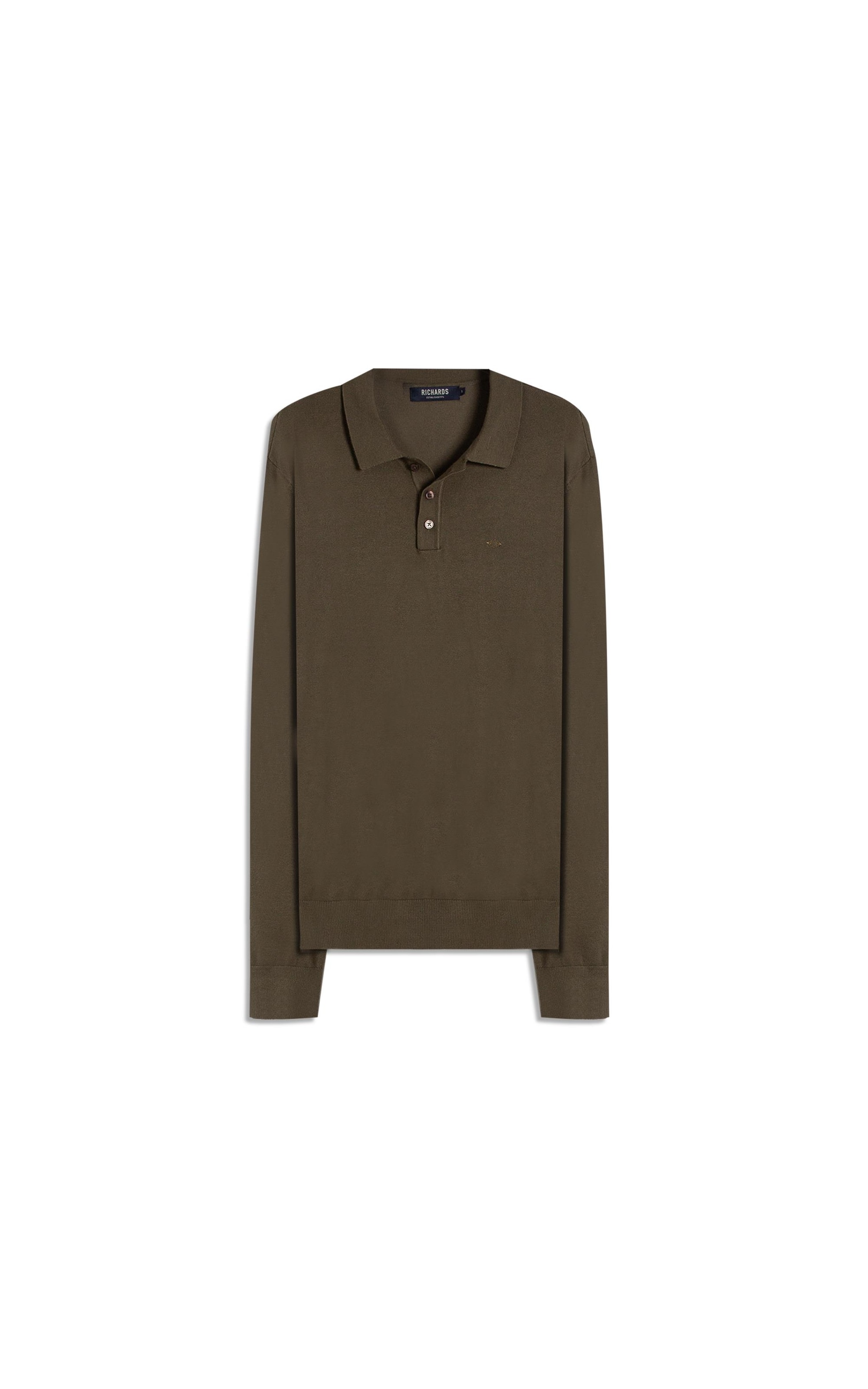 Tricot Polo Manga Longa Castor