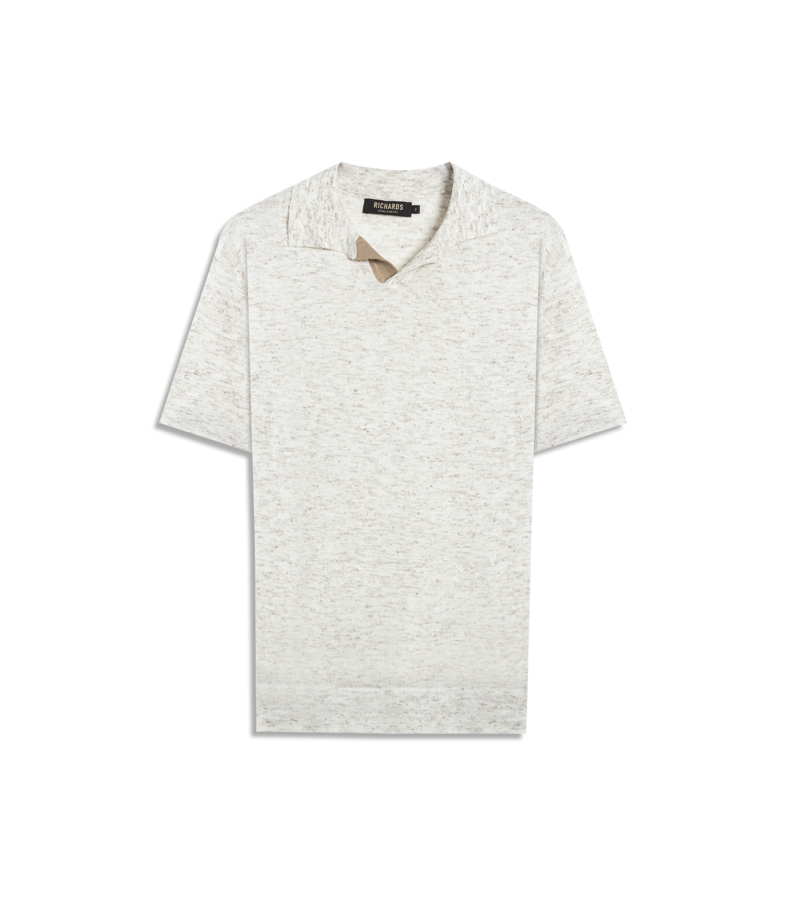 Tricot Polo Mm Mescla Bicolor Natural