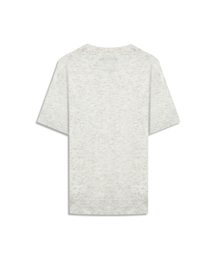 Tricot Polo Mm Mescla Bicolor Natural