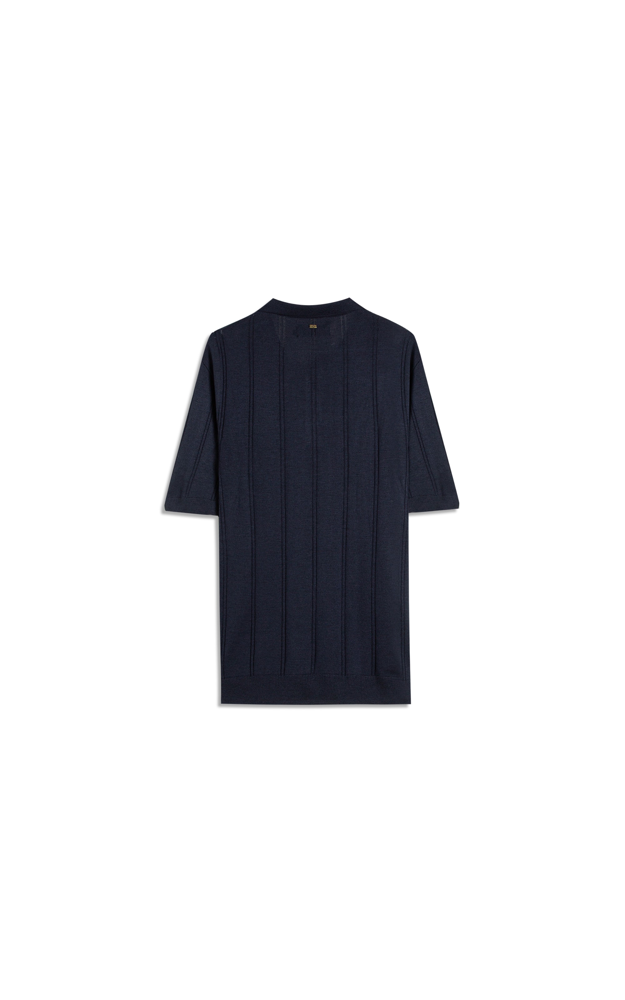Tricot Polo Monza Mescla Marinho Mescla