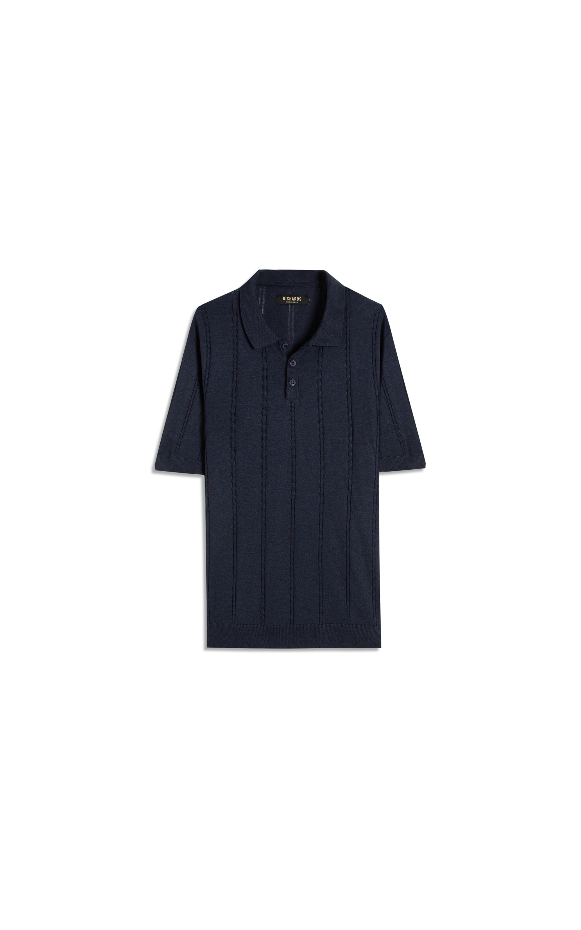 Tricot Polo Monza Mescla Marinho Mescla