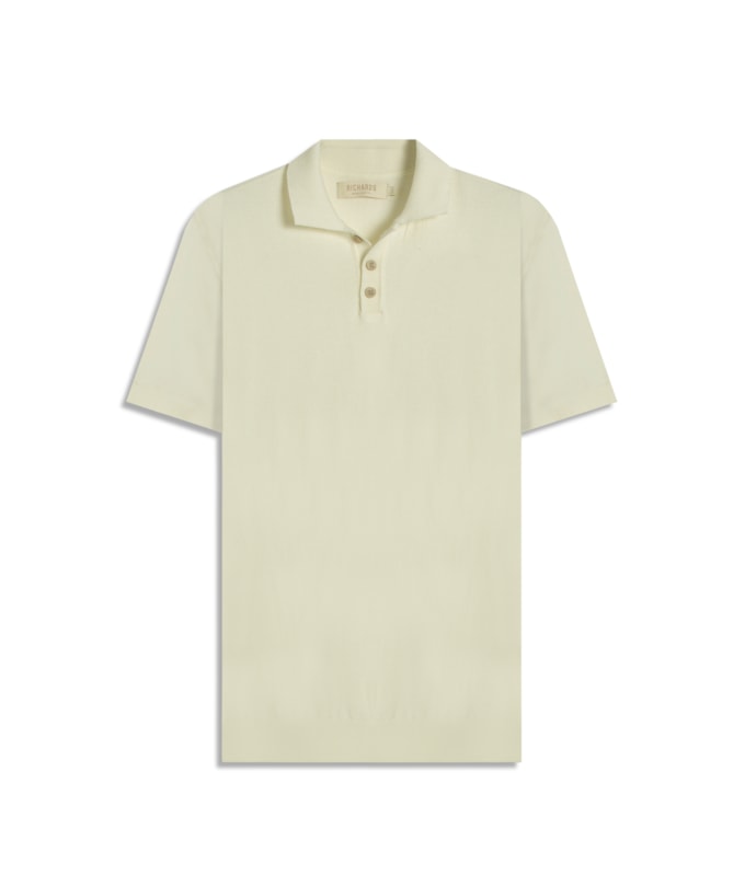Tricot Polo Nino Techno Natural