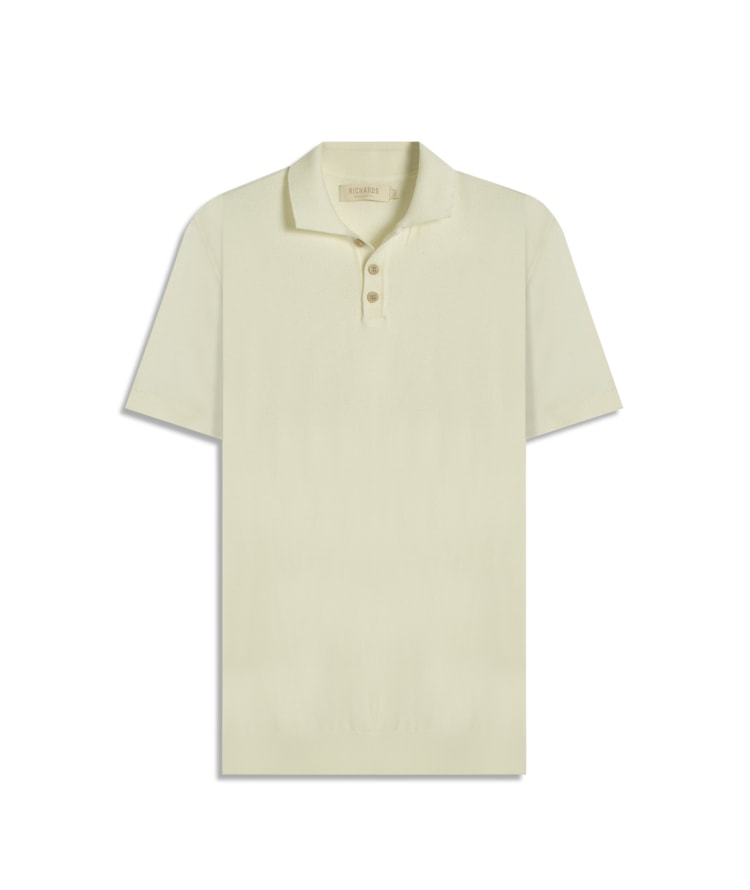 Tricot Polo Nino Techno Natural