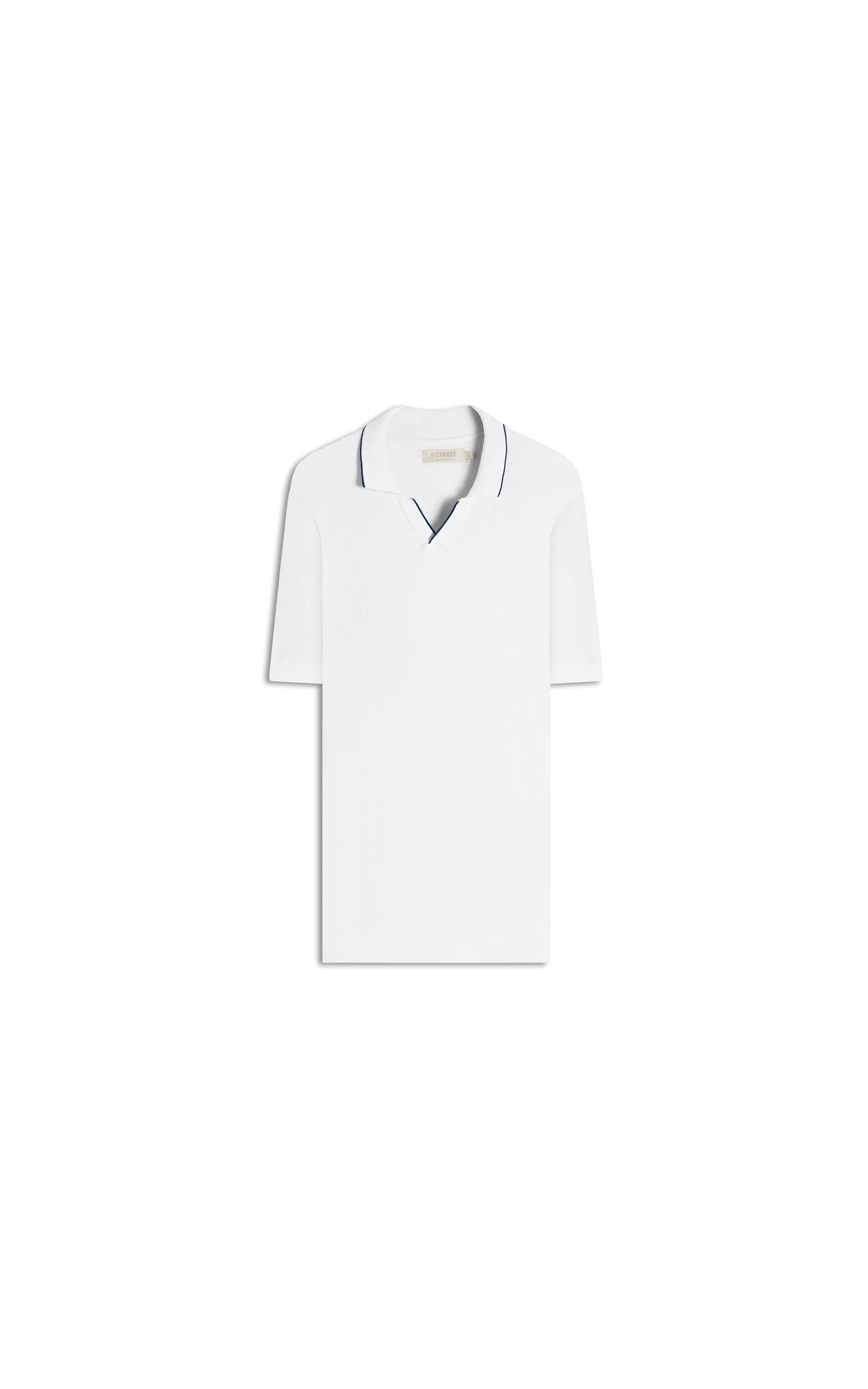 Tricot Polo Piquet Techno Mc Off White