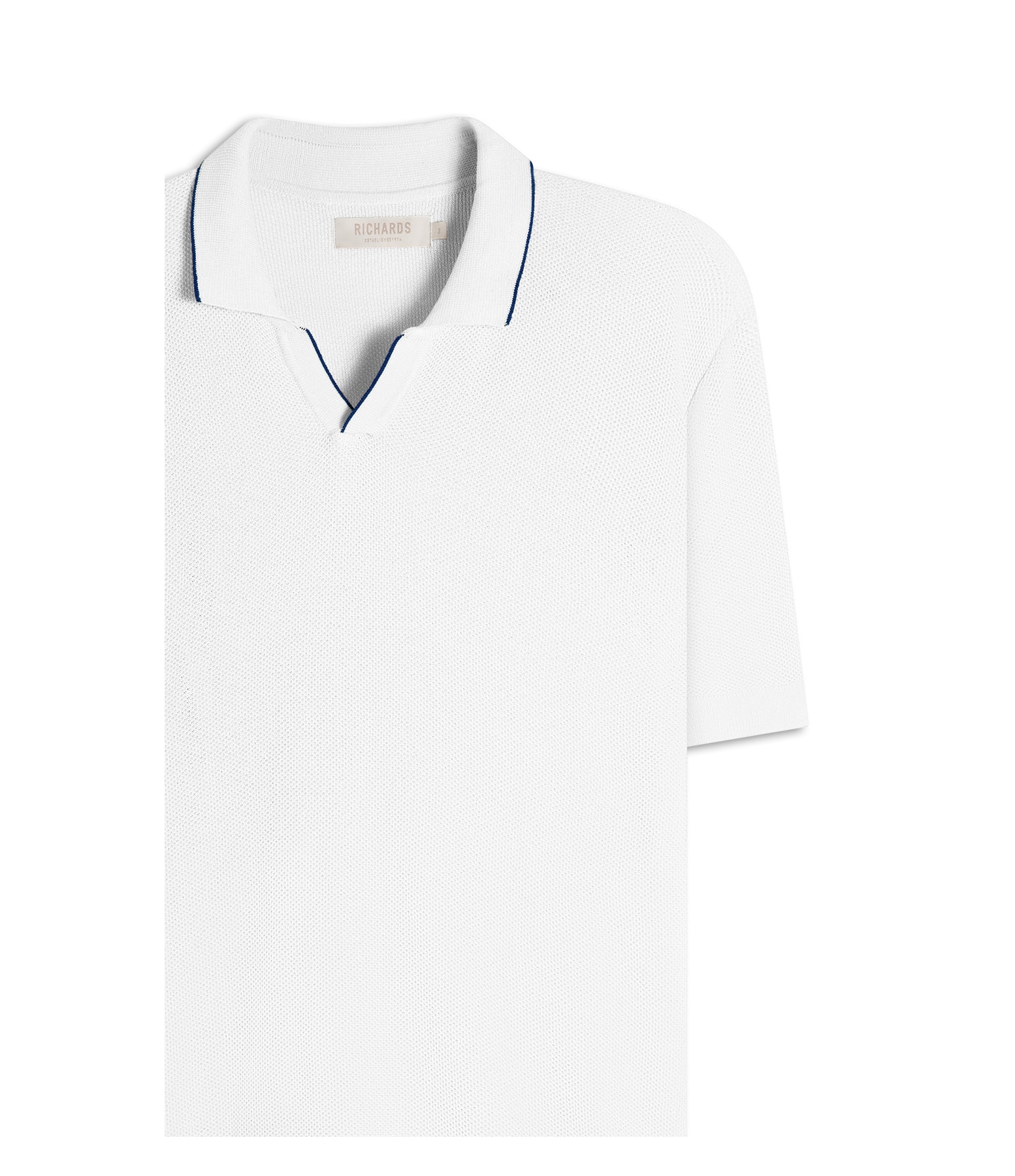 Tricot Polo Piquet Techno Mc Off White