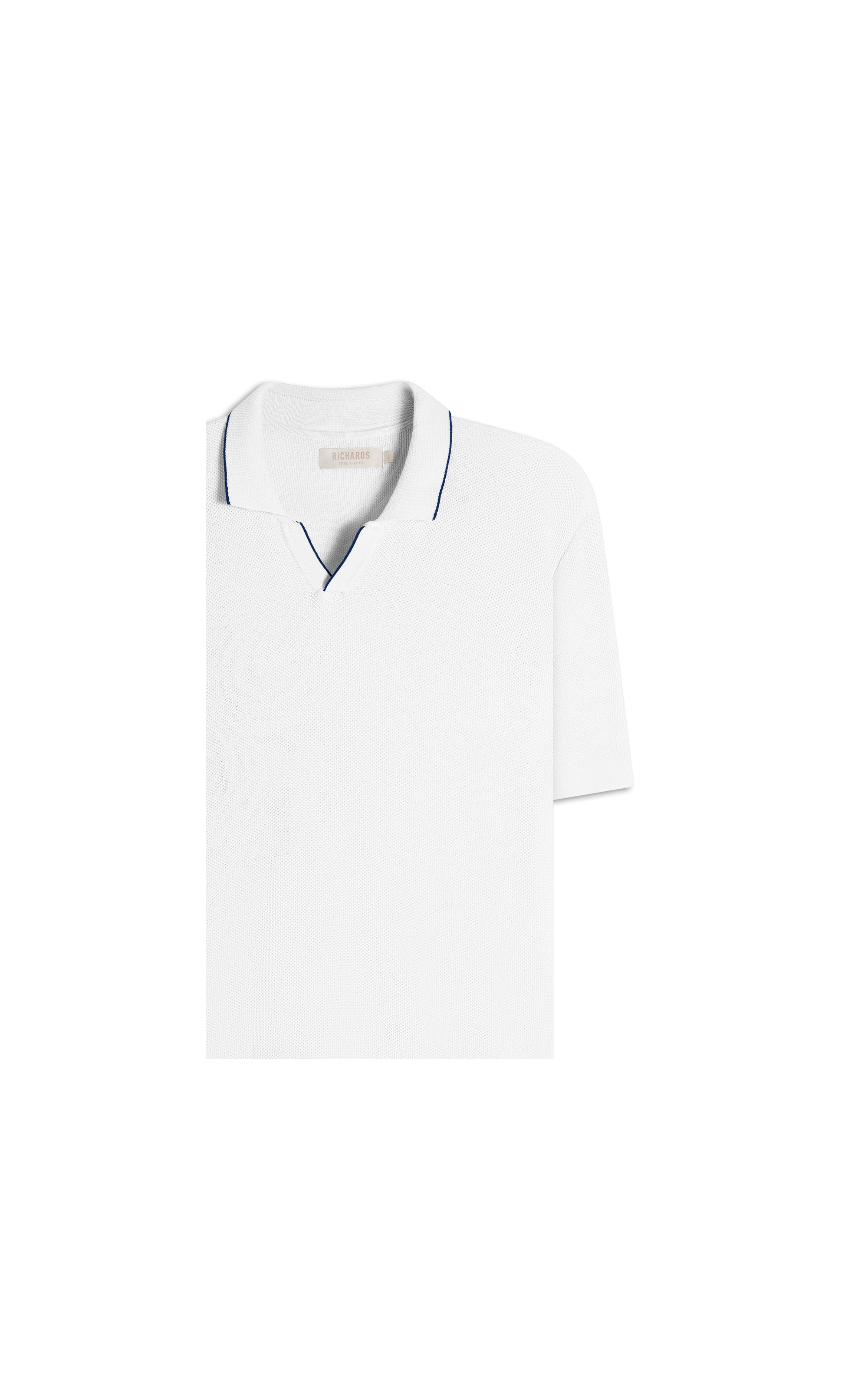 Tricot Polo Piquet Techno Mc Off White