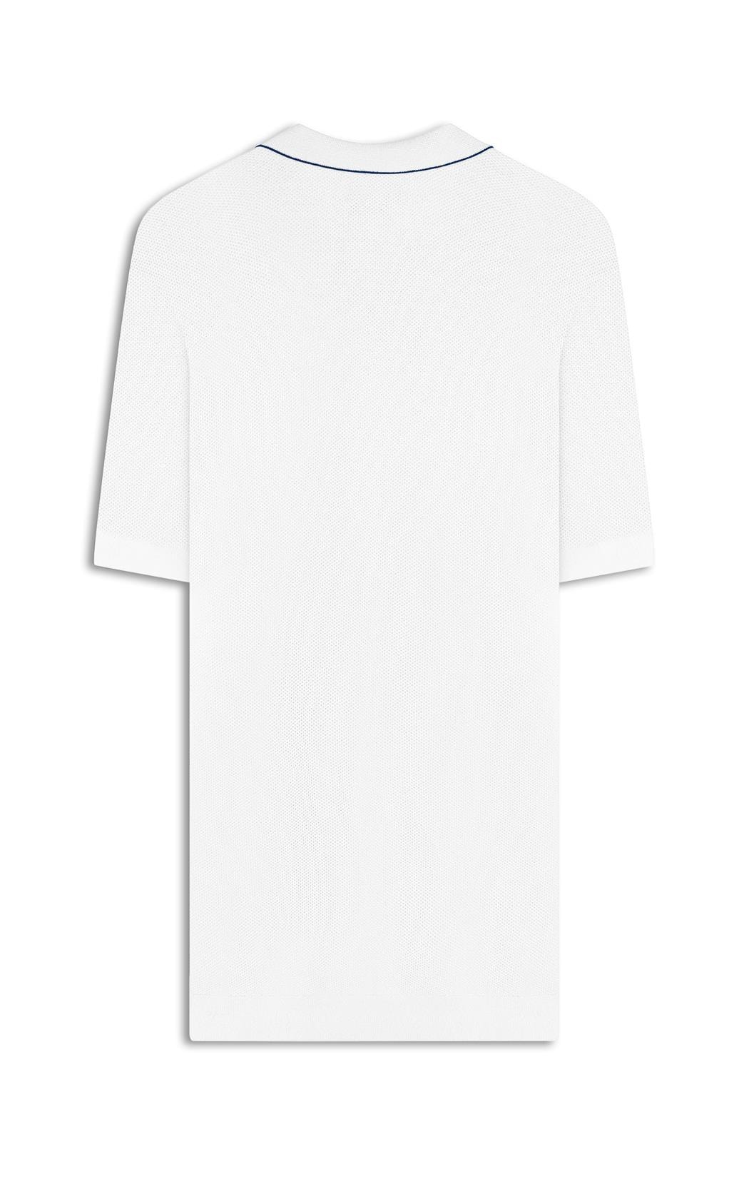 Tricot Polo Piquet Techno Mc Off White