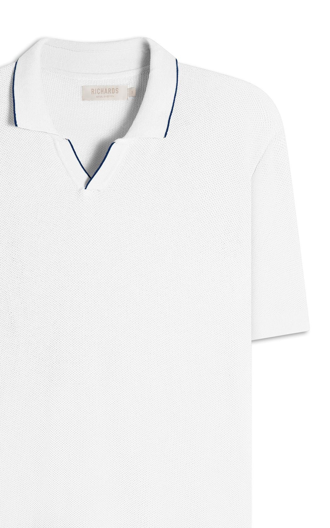 トップス papier Polo tee/white Tricot Polo Piquet Techno Mc Off White
