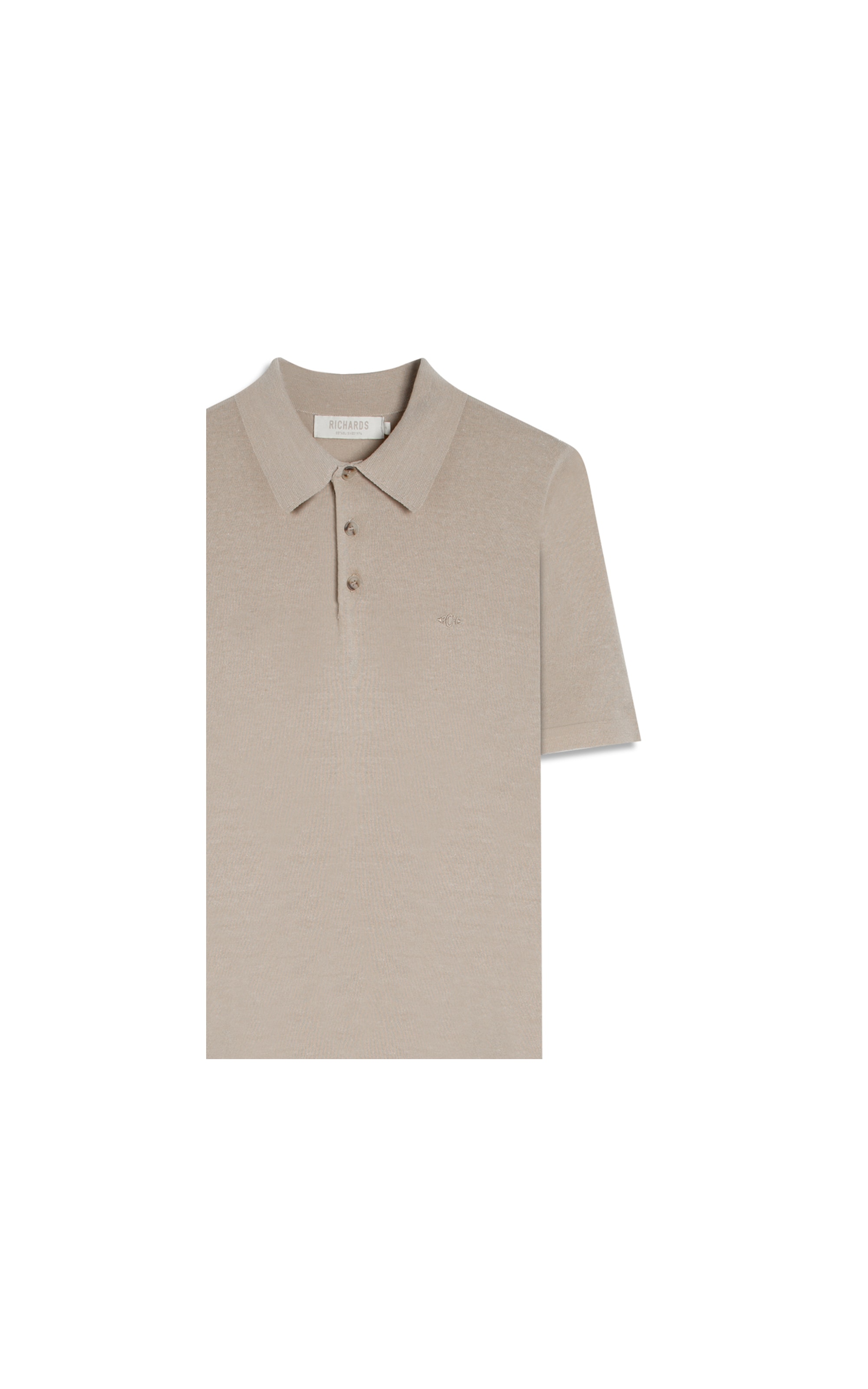 Tricot Polo Rael Linho Natural
