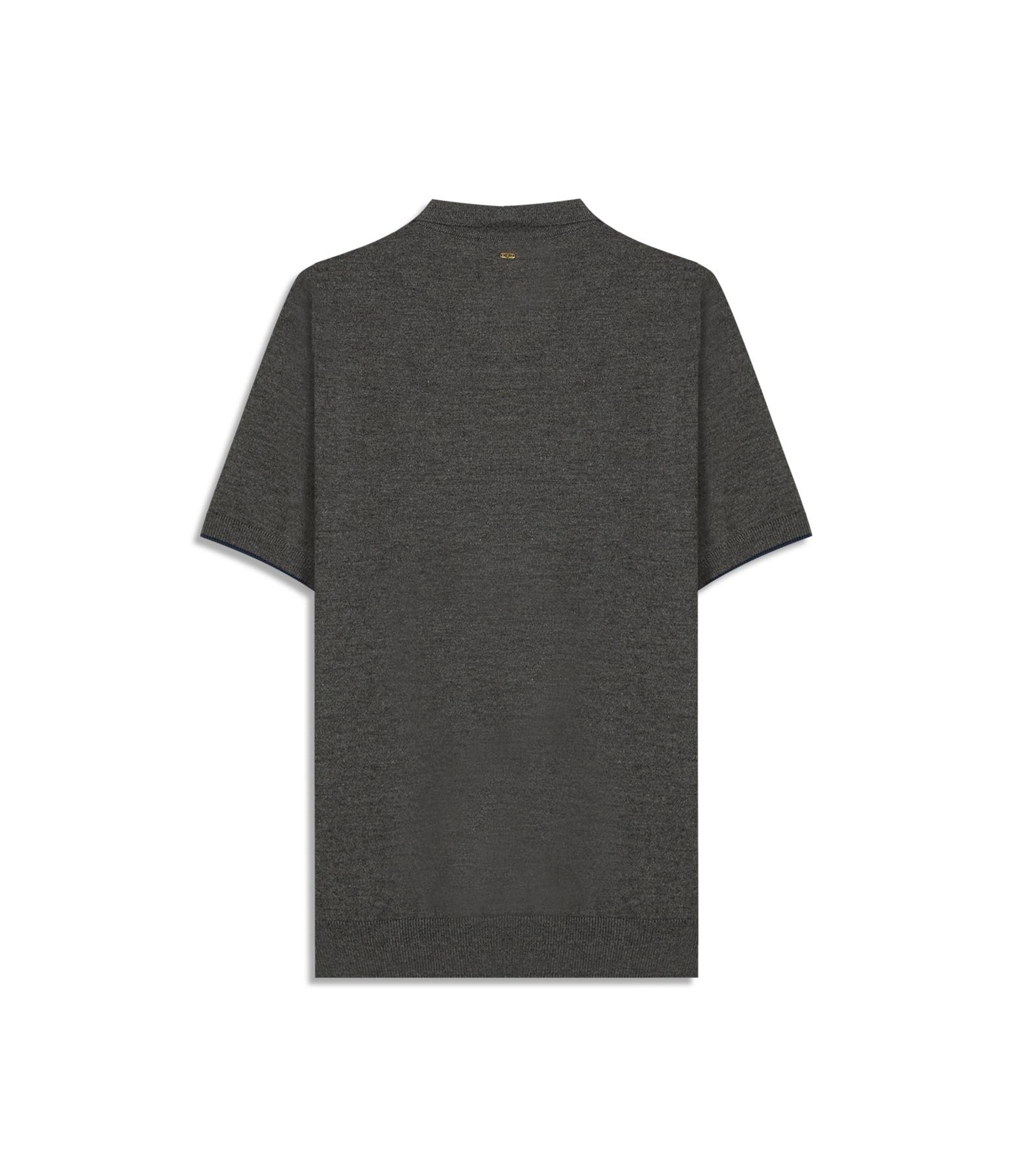 Tricot Polo Reggio Zíper Tech Chumbo Mescla