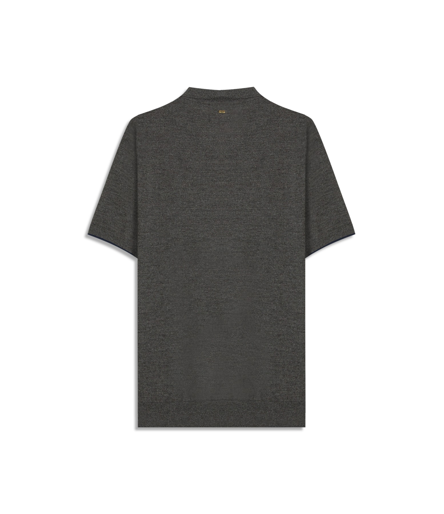 Tricot Polo Reggio Zíper Tech Chumbo Mescla