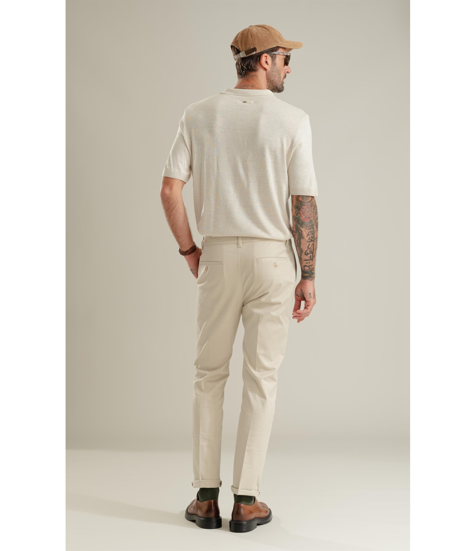 Tricot Polo Yves Natural