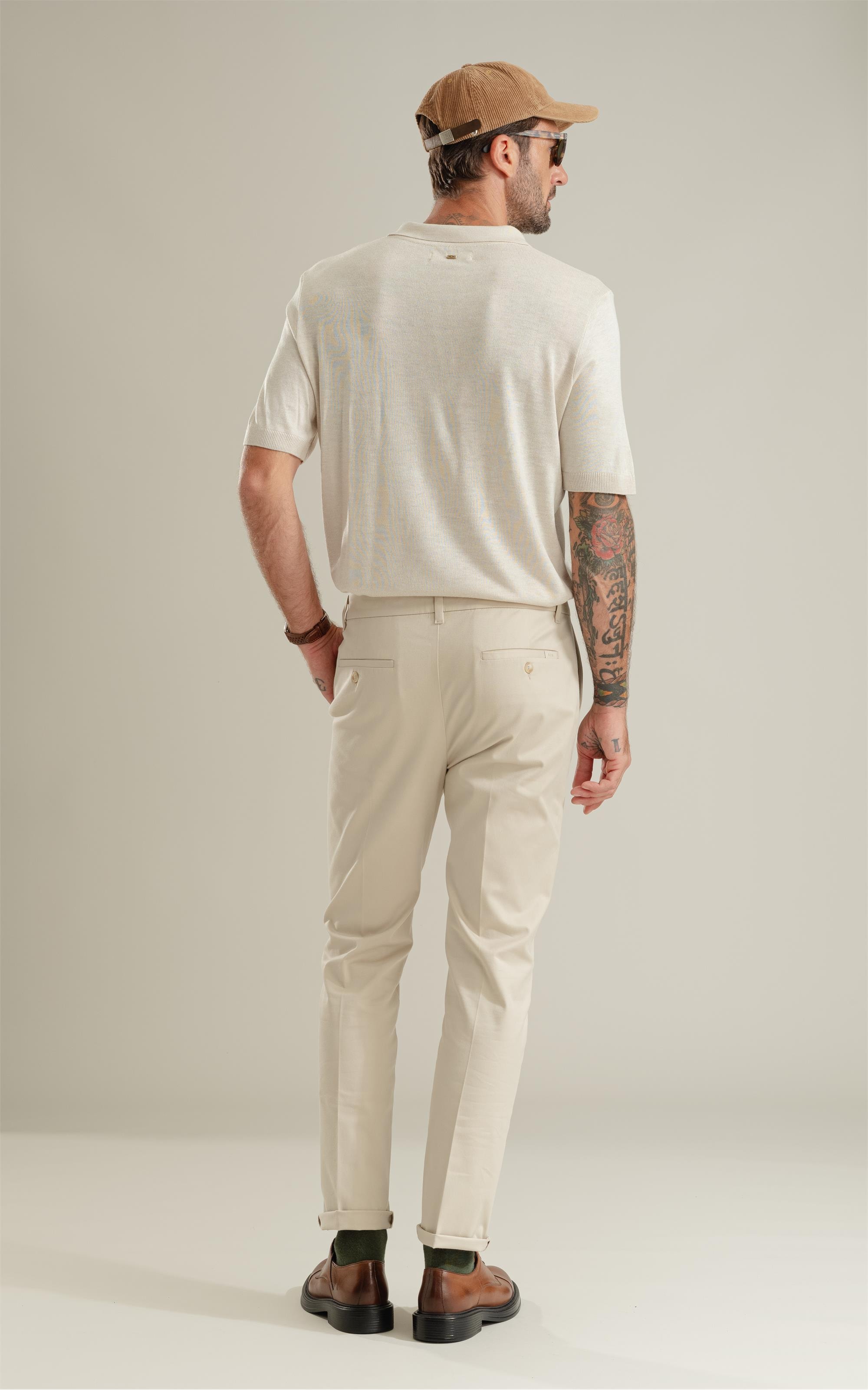 Tricot Polo Yves Natural