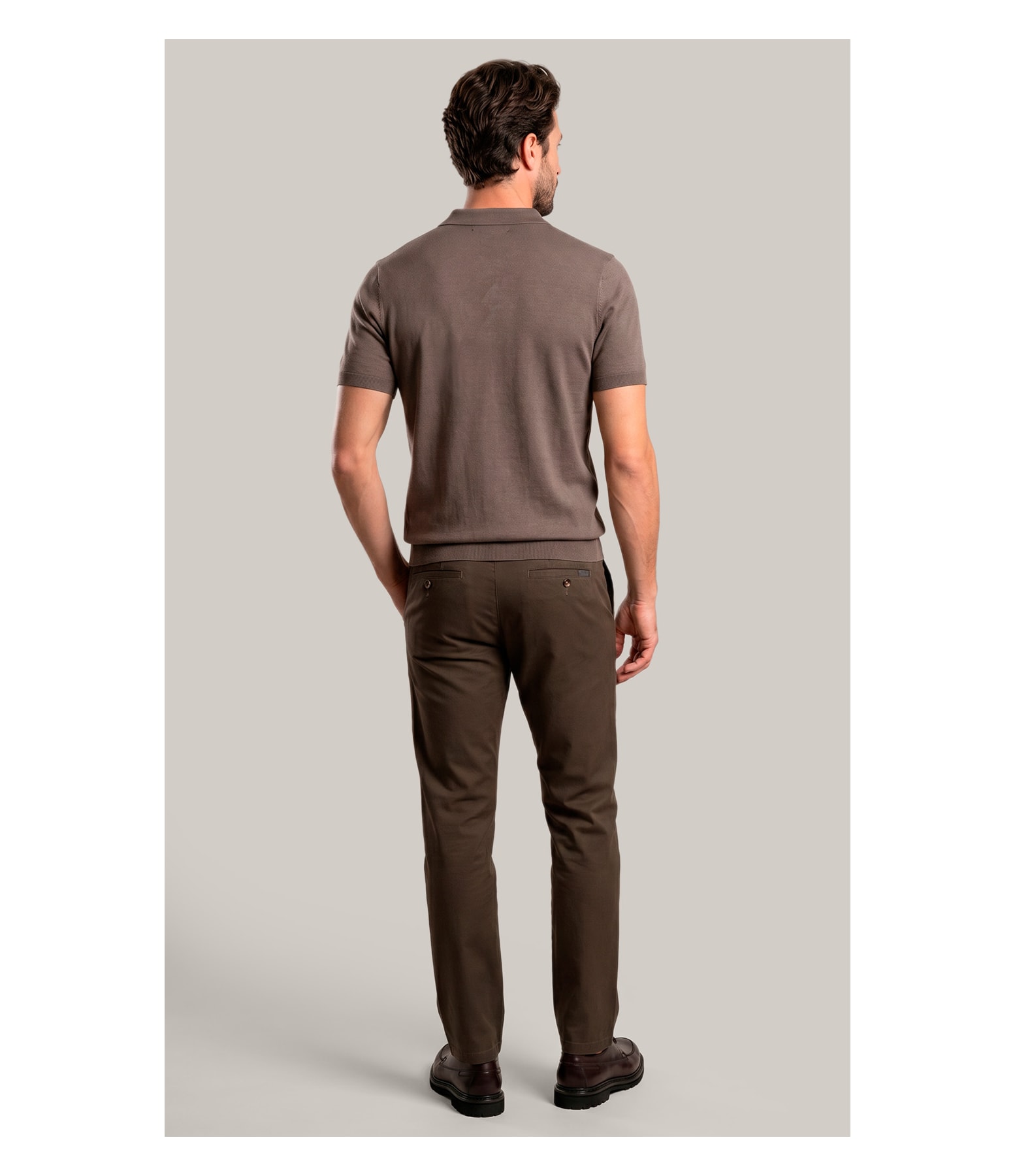 Tricot Polo Zeno Tech Castor