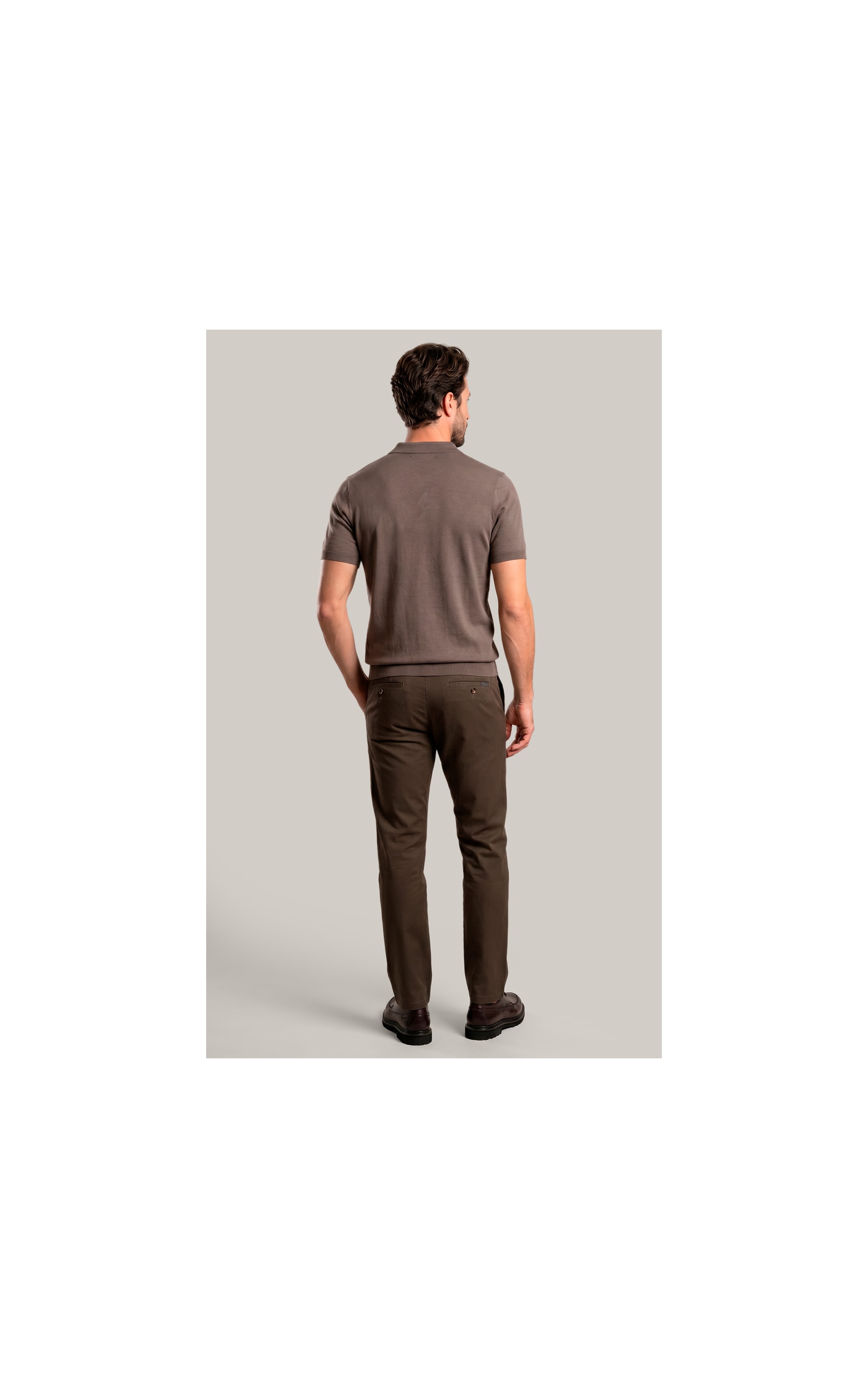 Tricot Polo Zeno Tech Castor
