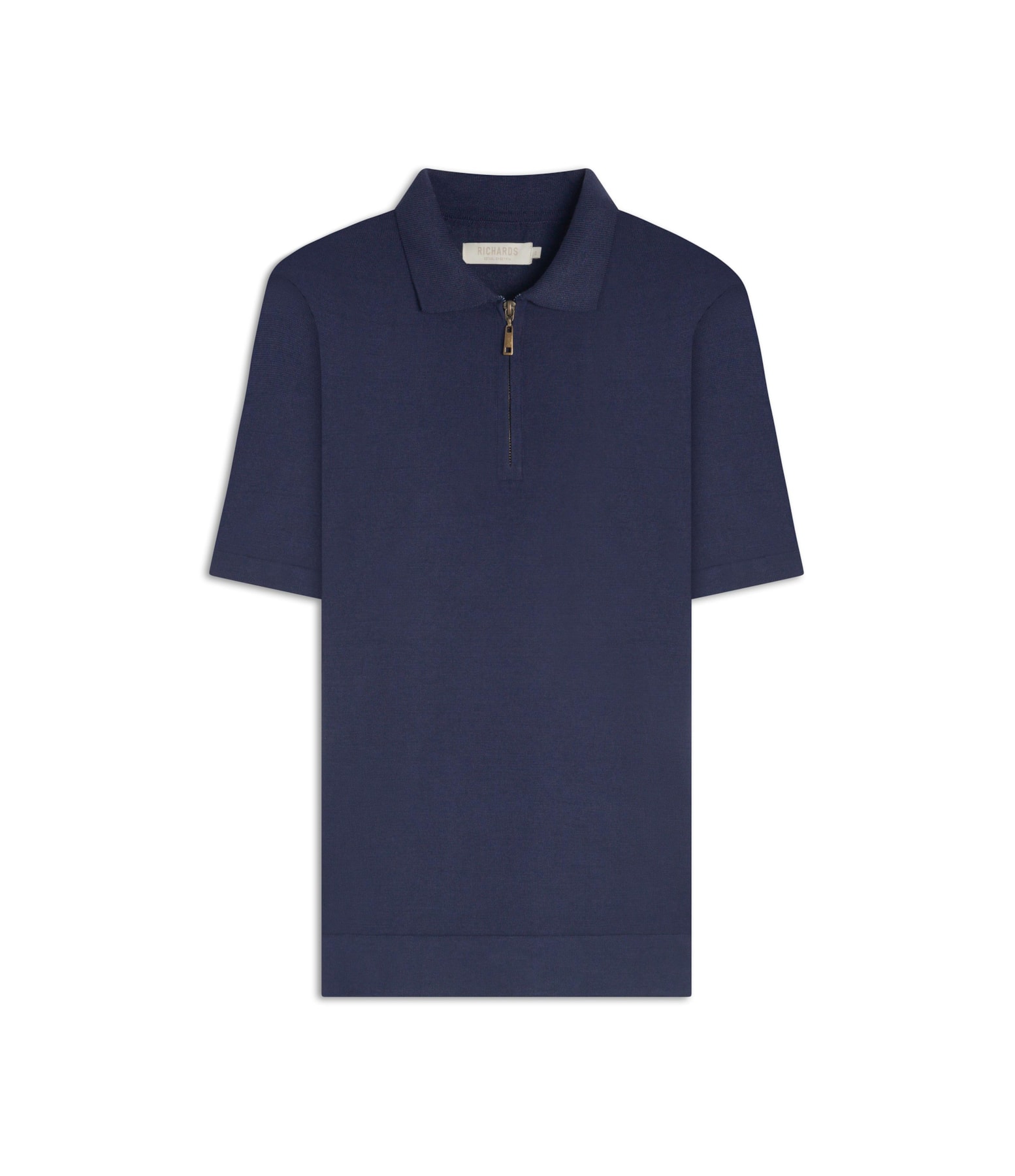 Tricot Polo Ziper Serido Mc Dark Navy