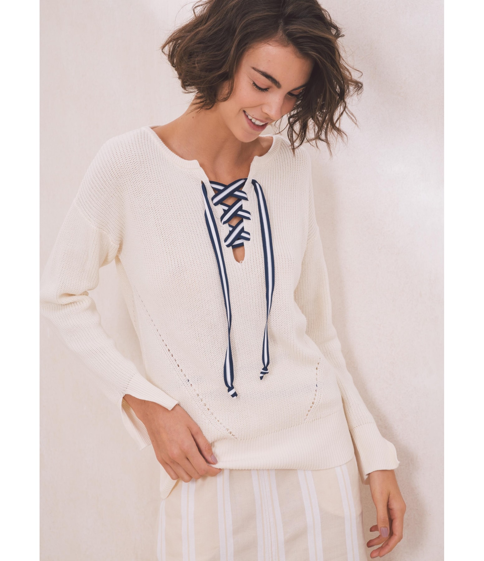 Tricot Positano Off White