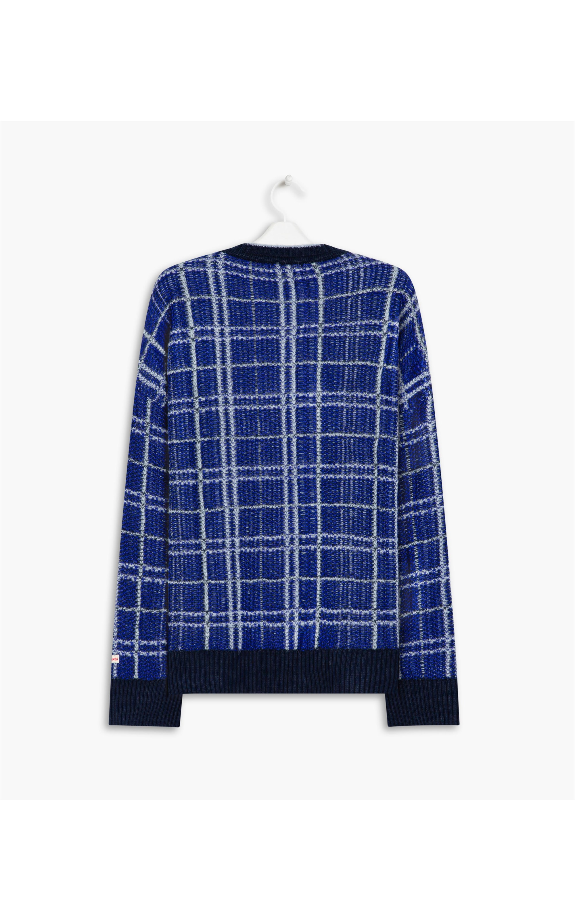 Tricot Puebla Xadrez Marinho