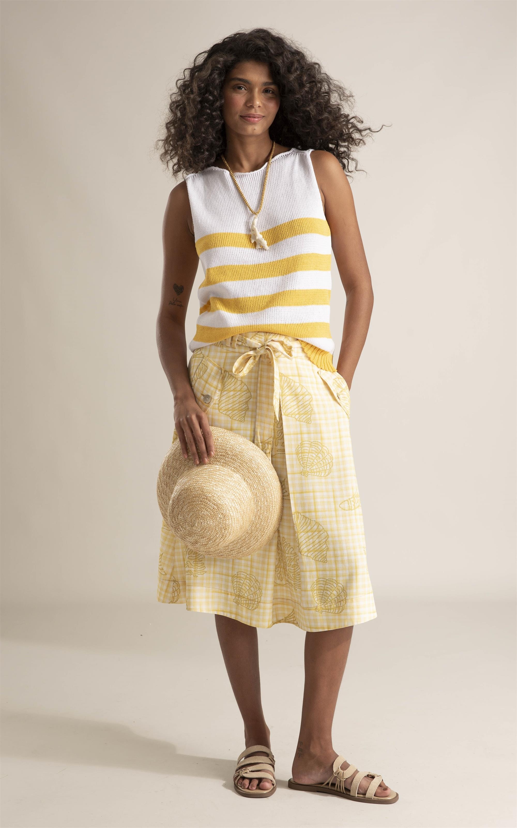 Tricot Regata Cora Branco
