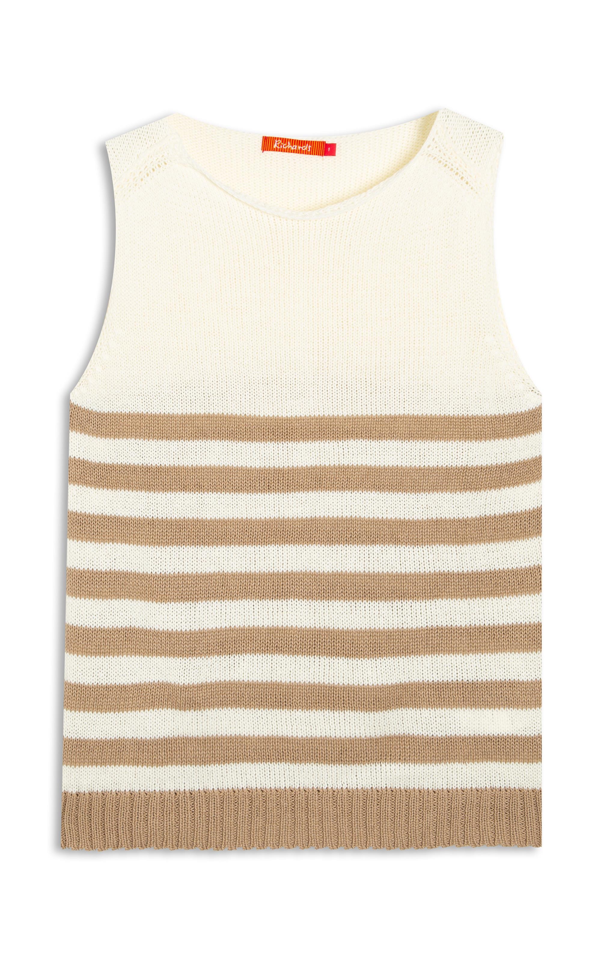 Tricot Regata Cora Listrado Caqui