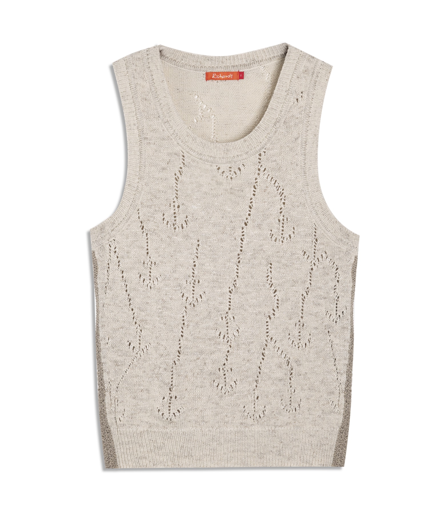 Tricot Regata Iris Jacquard Cordas Natural