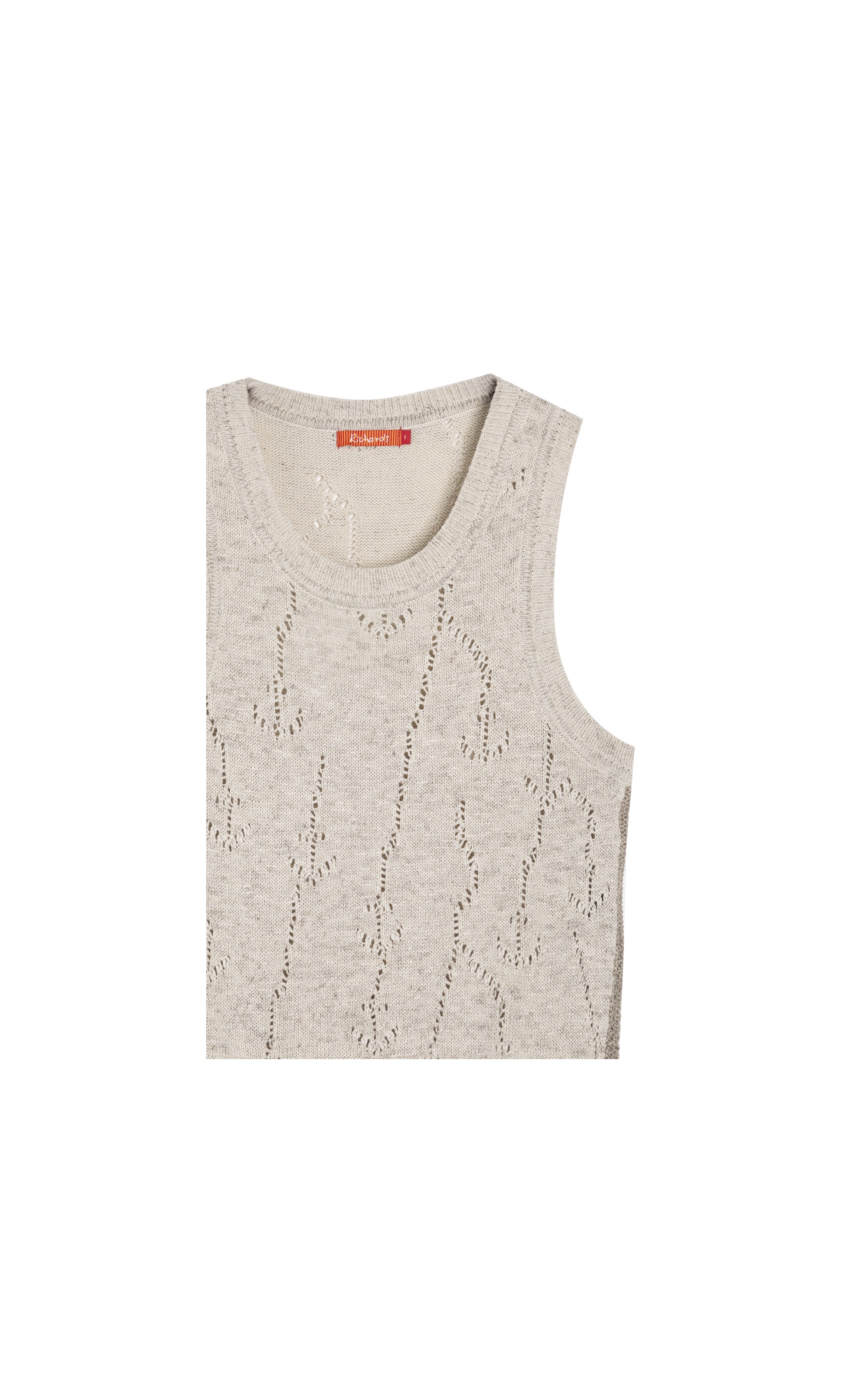 Tricot Regata Iris Jacquard Cordas Natural