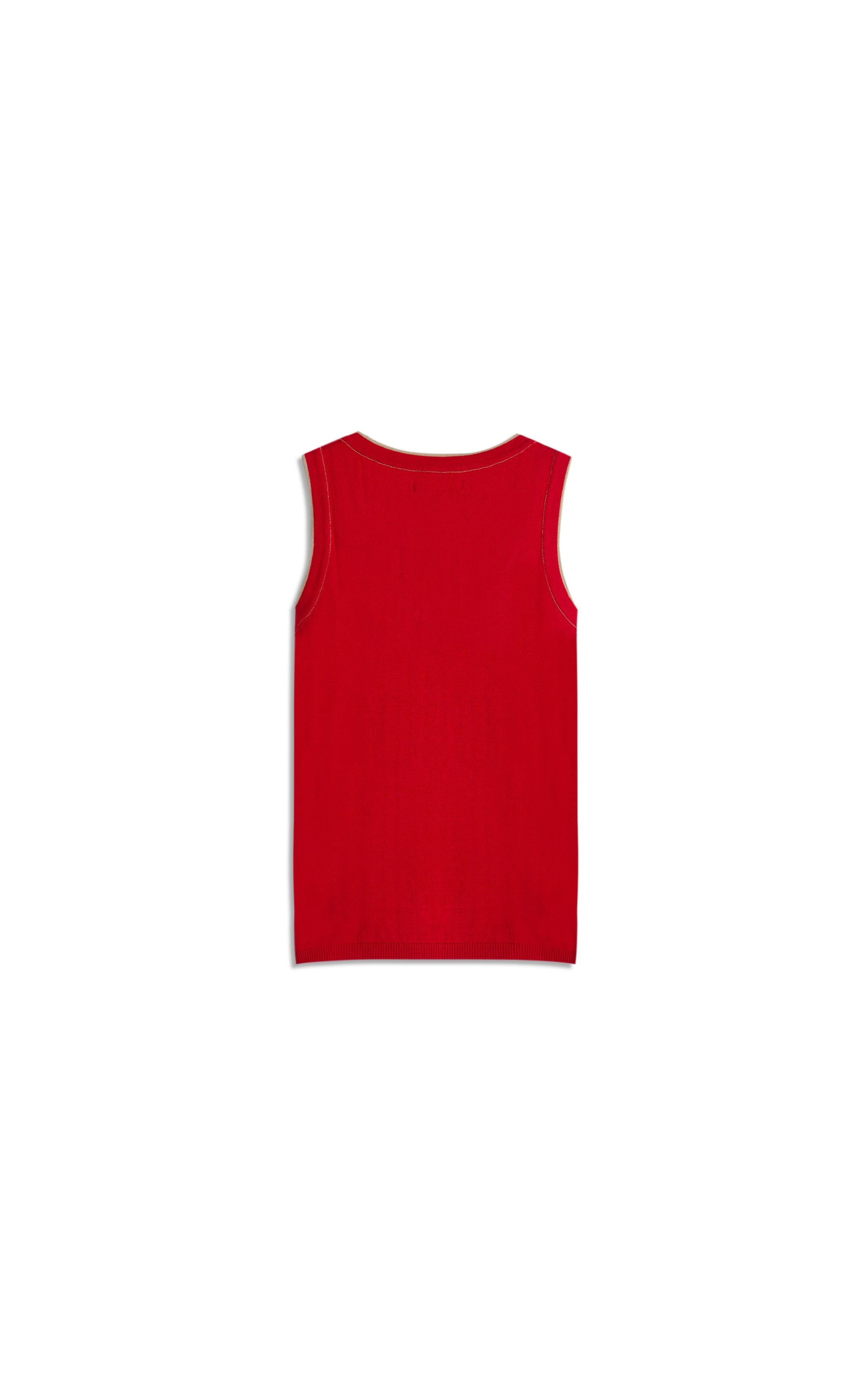 Tricot Regata Jade Bicolor Vermelho